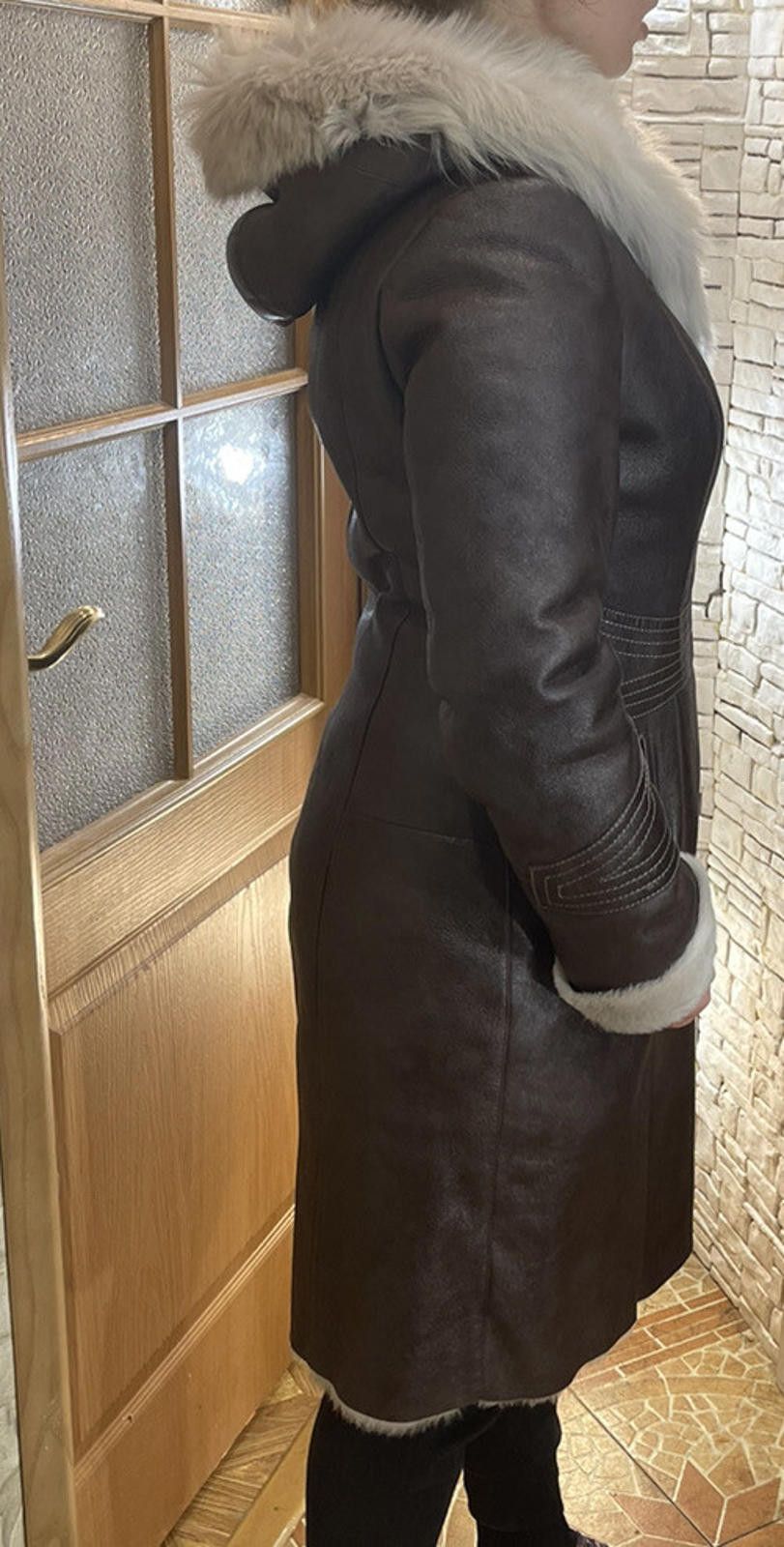 Toyo Enterprises TOTO Sheepskin Shearling Leather Zipped Hooded Coat Sz S/M Size S / US 4 / IT 40 - 5 Thumbnail