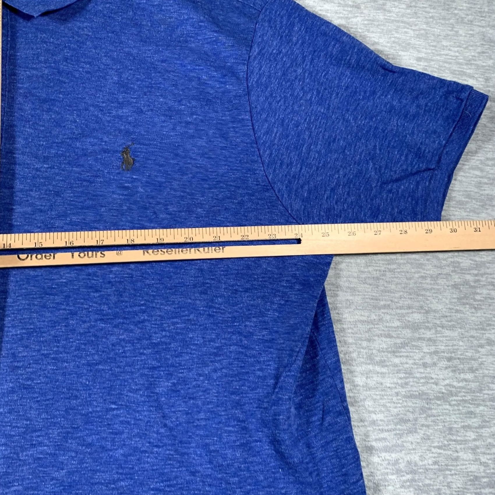 Polo Ralph Lauren Polo Ralph Lauren Polo Shirt Mens 2XL Big & Tall Heather Blue Embroidered Pony Short Sleeve Casual Golf Prep Shirt Mens Big 2X Size US XXL / EU 58 / 5 - 7 Thumbnail