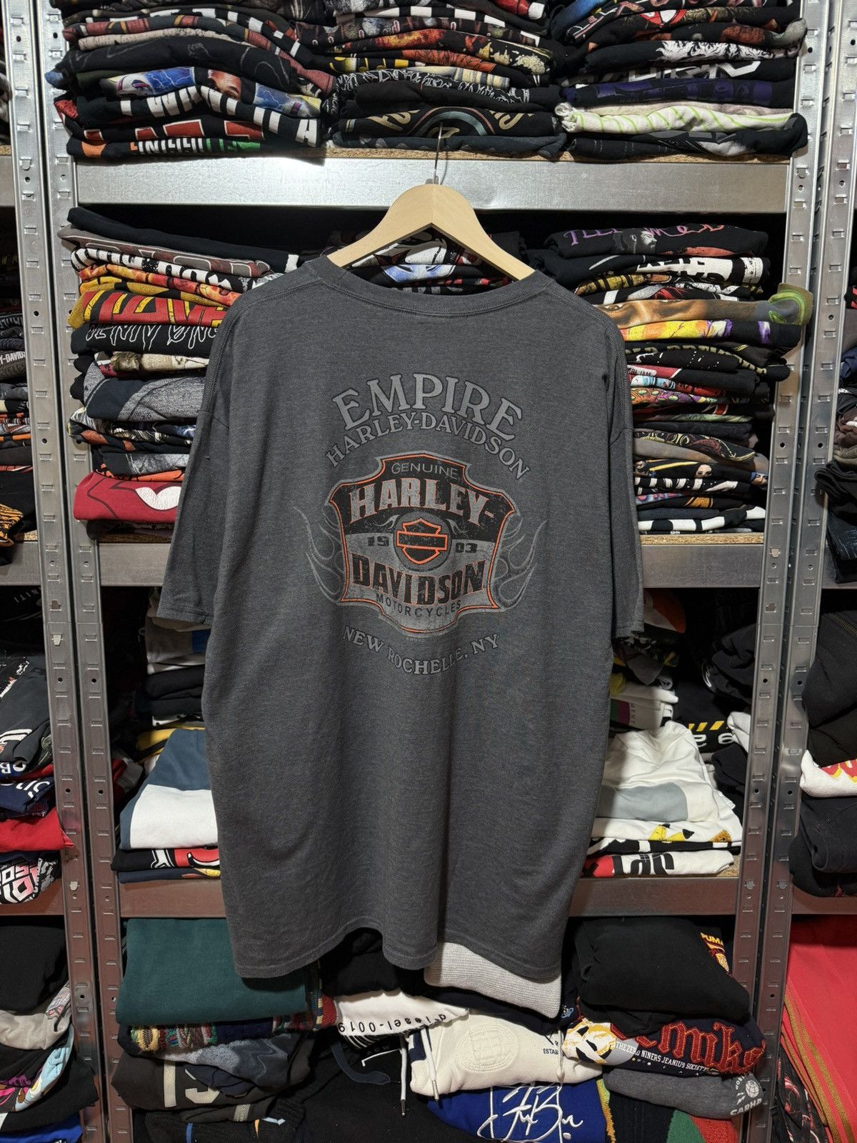 Harley Davidson Vintage 2016 Empire Harley Davidson USA New Rochelle T-Shirt Size US XXL / EU 58 / 5 - 1 Thumbnail