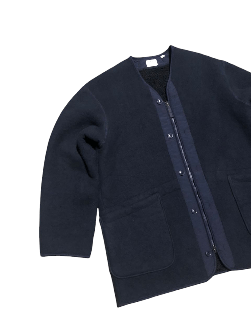 Engineered Garments × Uniqlo Engineered Garments x Uniqlo Sherpa Fleece NoCollars Jacket Size US XL / EU 56 / 4 - 4 Thumbnail