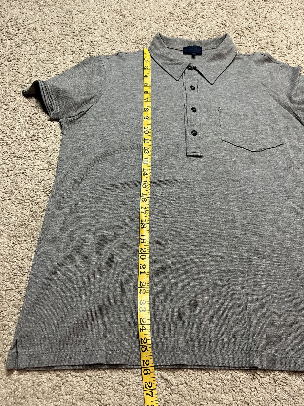Lanvin Lanvin Gray Polo Shirt Size US S / EU 44-46 / 1 - 7 Thumbnail