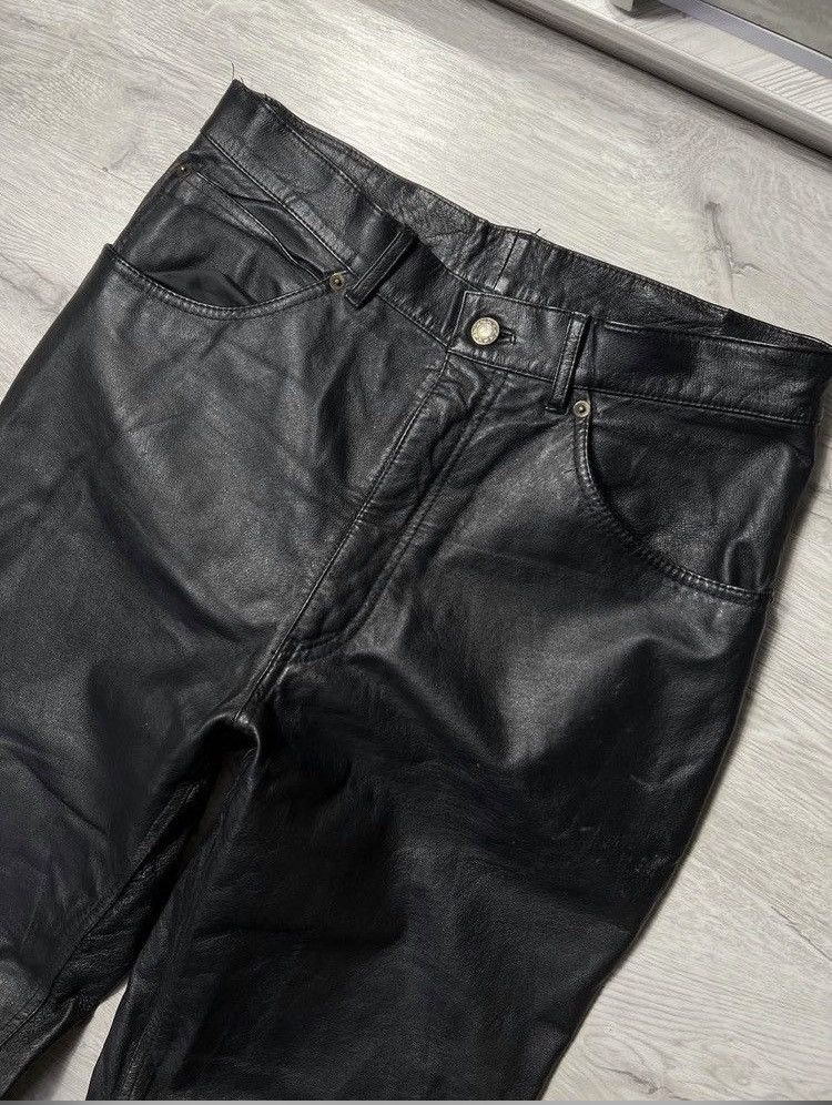 Leather Vintage mens leather pants Kanye West style size 32 Size US 32 / EU 48 - 4 Thumbnail