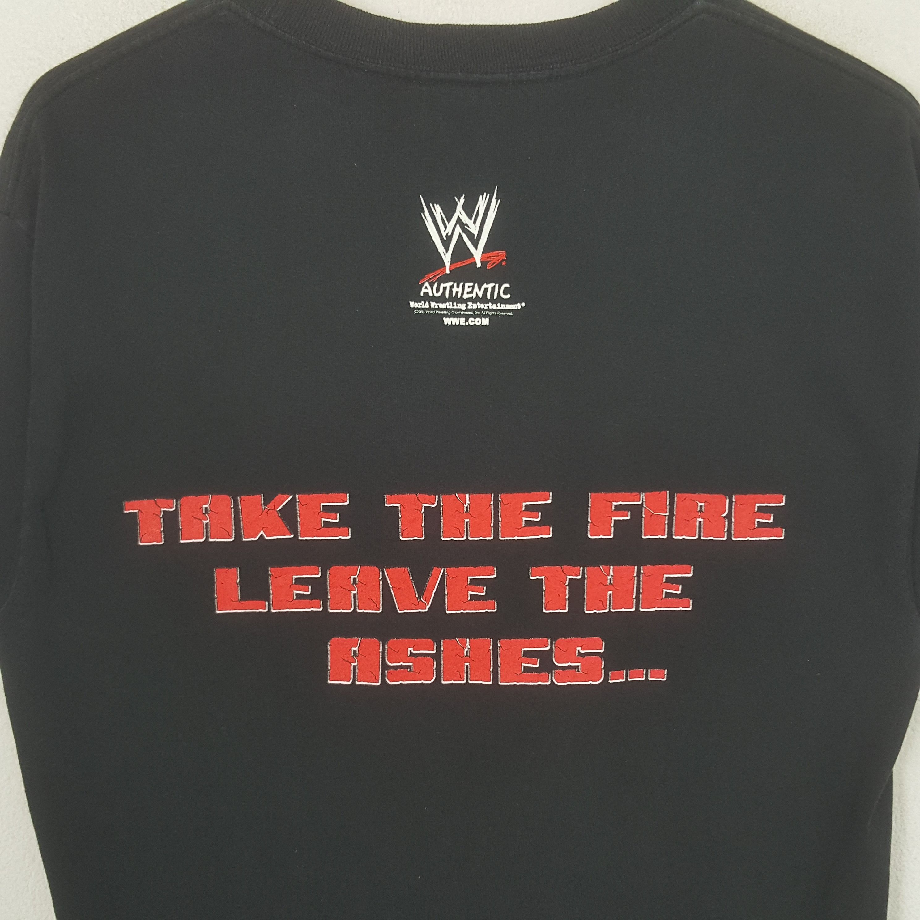 WWE Vintage WWE Kane Mask Stunt Moves Wrestling Tshirt C299N3 Size US M / EU 48-50 / 2 - 4 Thumbnail