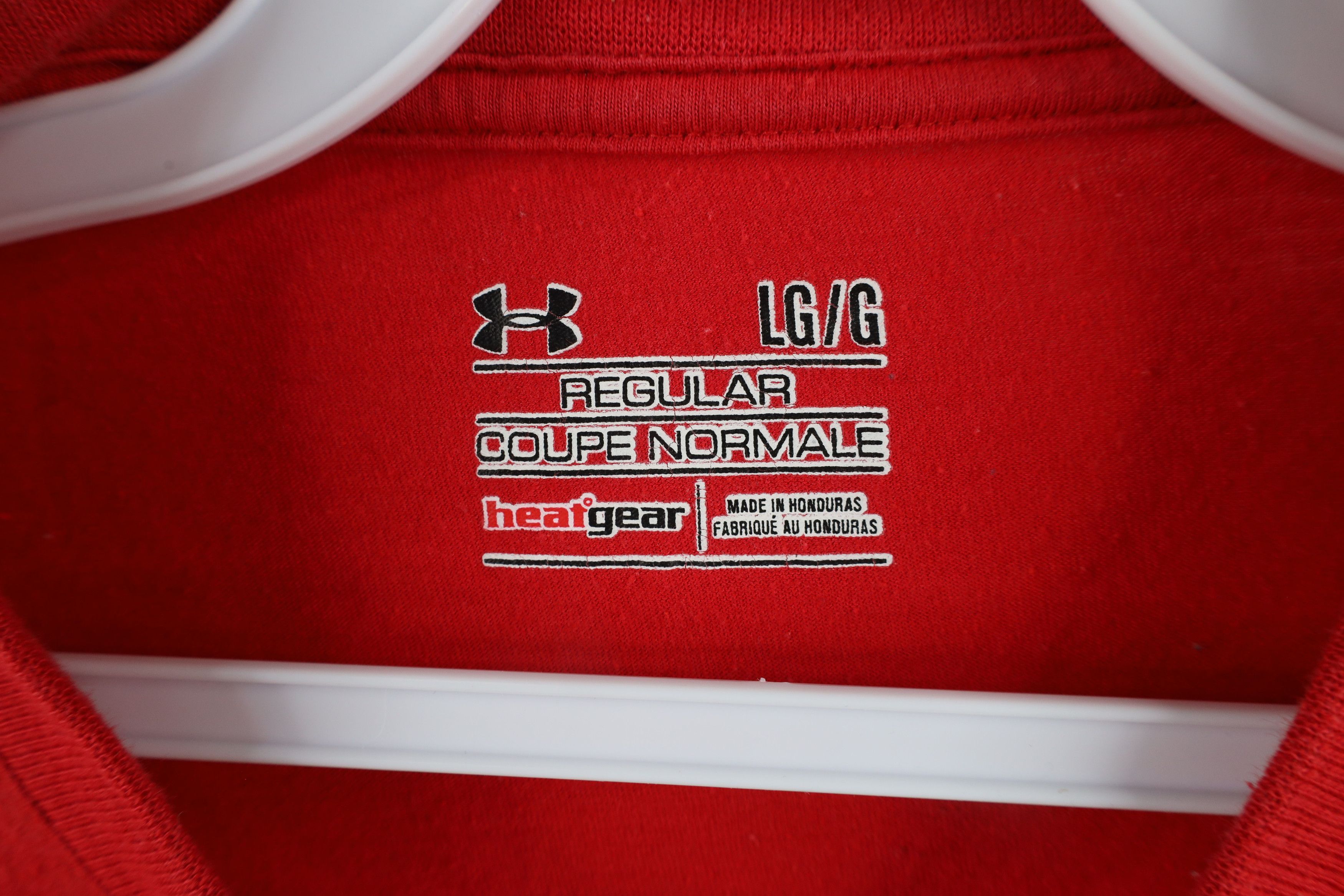Under Armour × Vintage Under Armour Spell Out Welsh Rugby Union T-Shirt Red Size US L / EU 52-54 / 3 - 7 Thumbnail