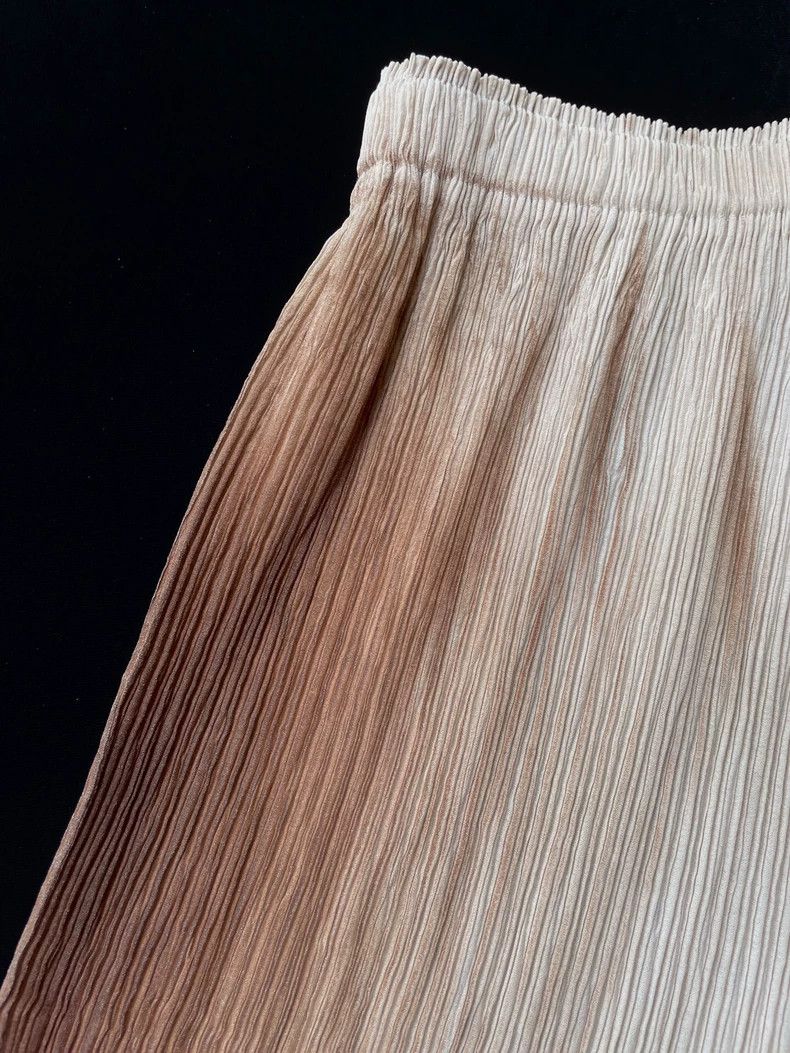 Issey Miyake Issey Miyake size:1 Light brown, scorched, mottled and wri Size 32" / US 10 / IT 46 - 4 Thumbnail