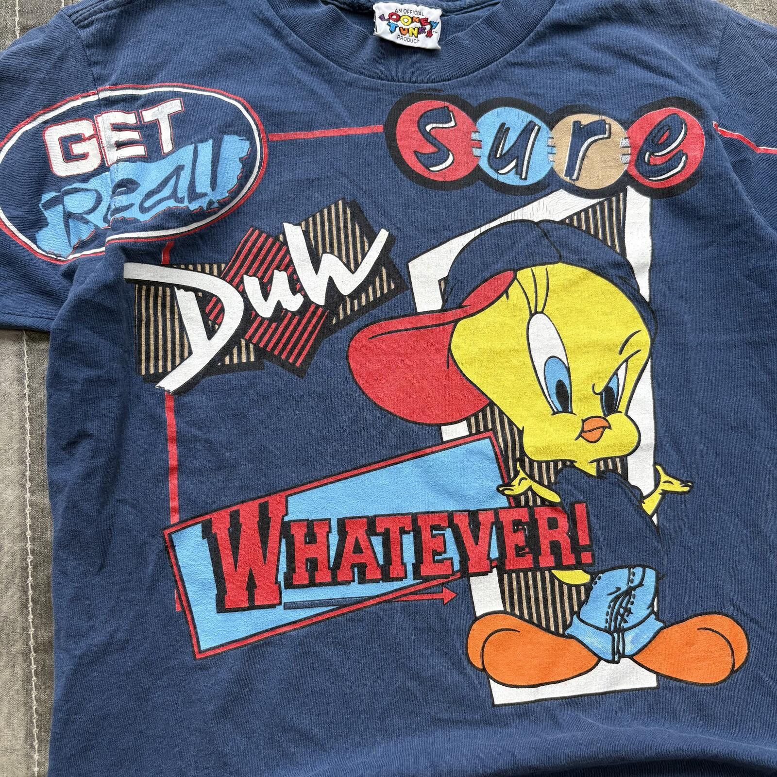 Vintage Vintage 90s Tweety Bird Looney Tunes Sarcastic Funny Shirt Size S / US 4 / IT 40 - 2 Thumbnail