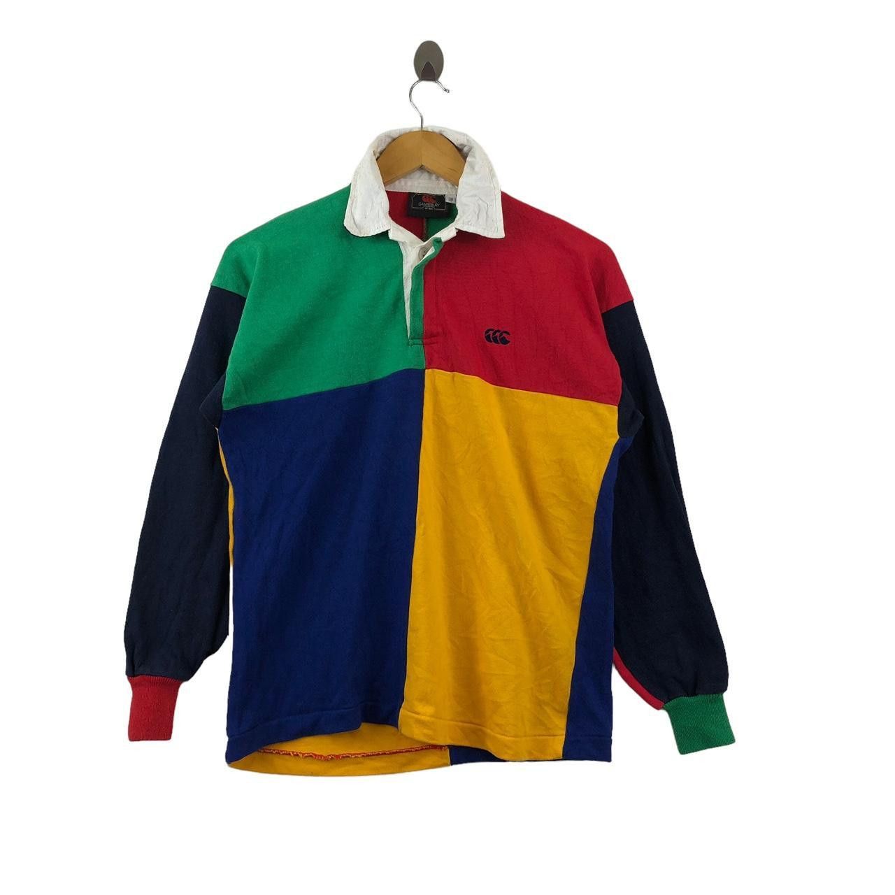 Canterbury of New Zealand Vintage 90’ CANTERBURY UGLY RUGBY Jersey Polo Tee Shirt Top Size US M / EU 48-50 / 2 - 1 Thumbnail