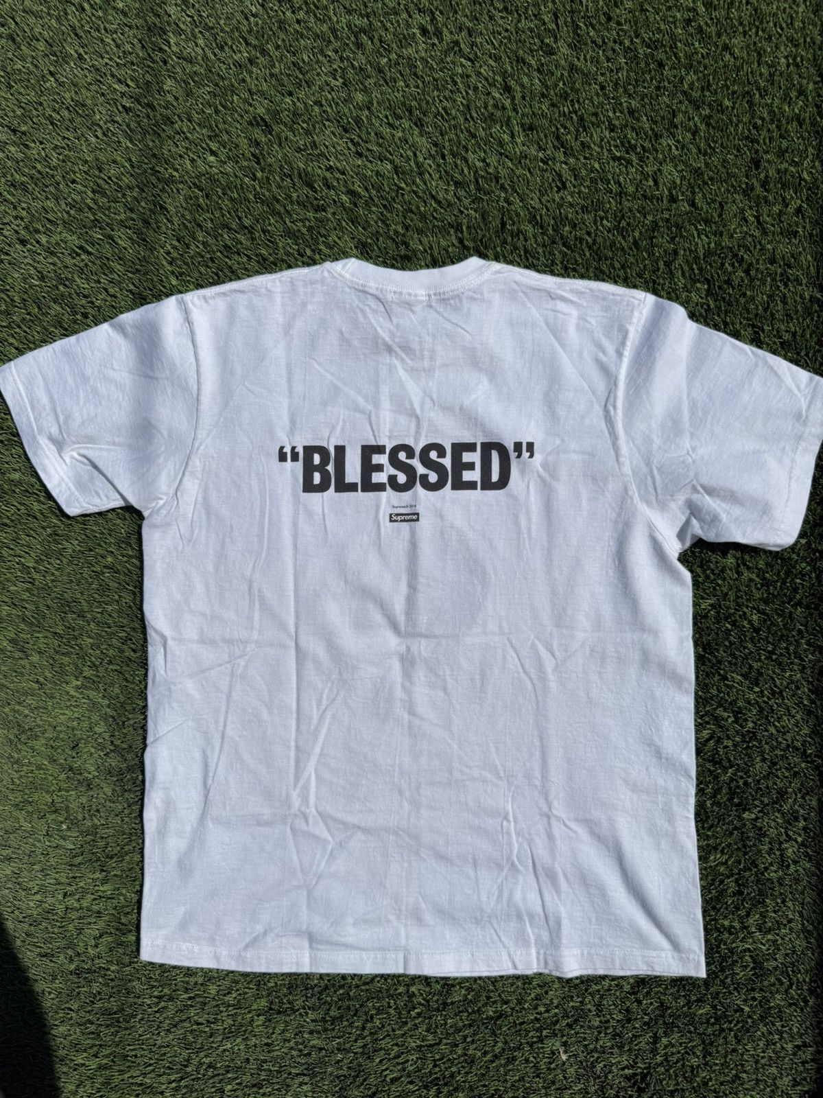 Supreme Supreme "Blessed" Tee Size US L / EU 52-54 / 3 - 2 Thumbnail
