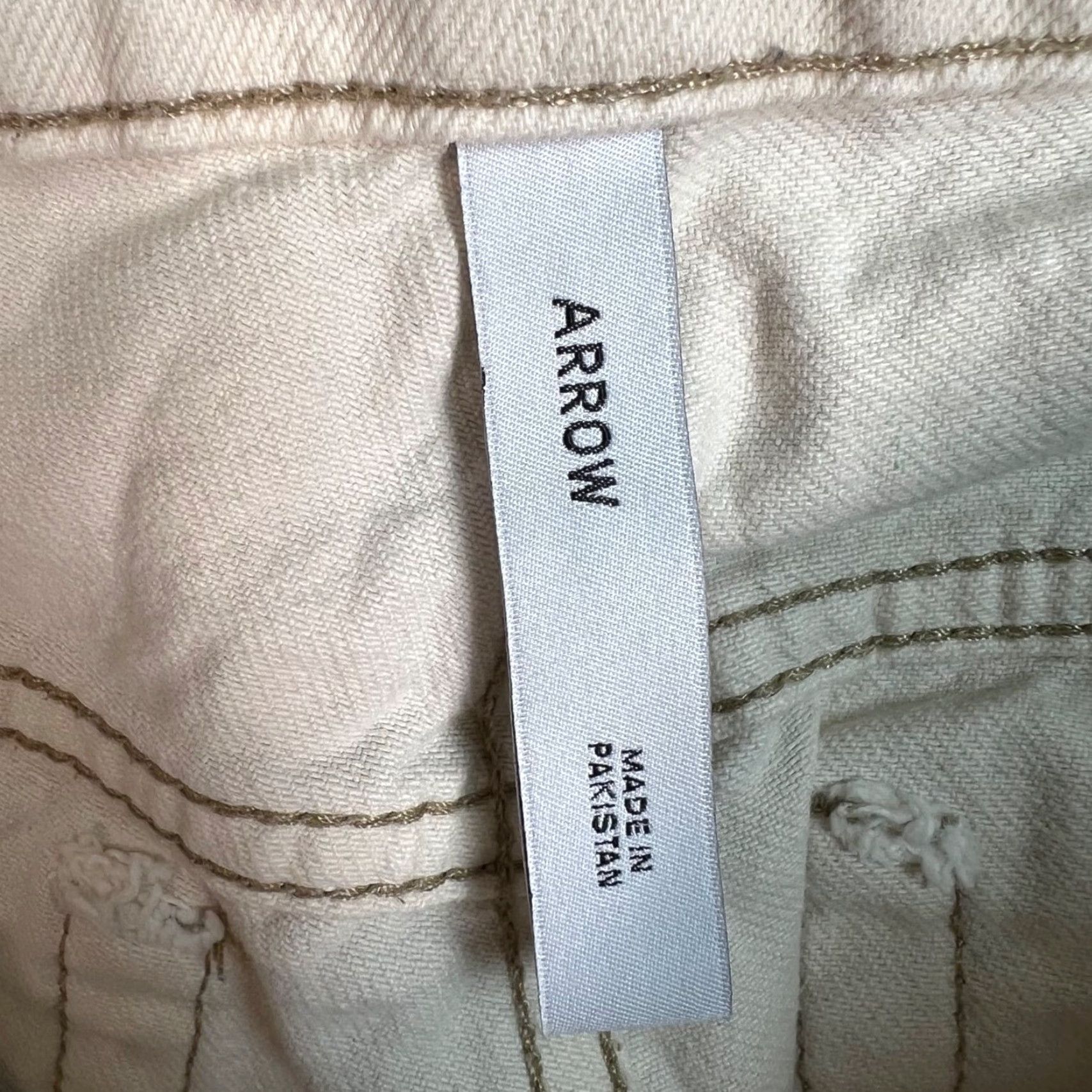 Weekday Weekday Jeans Shirt Womens 25 x 30 Beige Cotton Denim 5-Pocket Design Adult Womens 25 Straight Ivory Denim 90s? Size 27" / US 4 / IT 40 - 3 Thumbnail