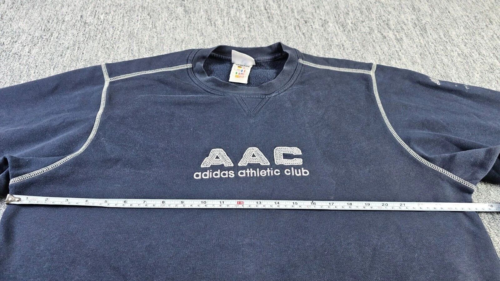 Adidas Adidas AAC Athletic Club Y2K Fleece Crewneck Blue Men L 2001 Size US L / EU 52-54 / 3 - 17 Thumbnail