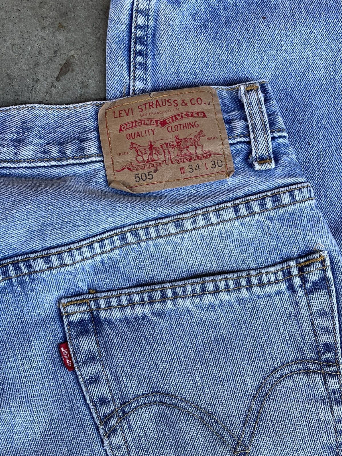 Levi's Levis 505s Regular Fit Denim Jeans Size US 34 / EU 50 - 1 Thumbnail