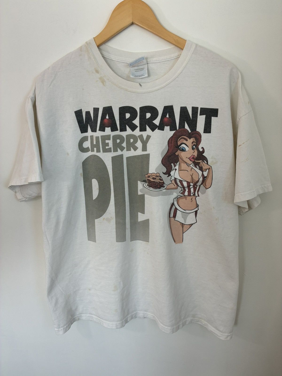 Band Tees Distressed WARRANT Cherry Pie Hot Girl Band Tee Size US XL / EU 56 / 4 - 1 Thumbnail