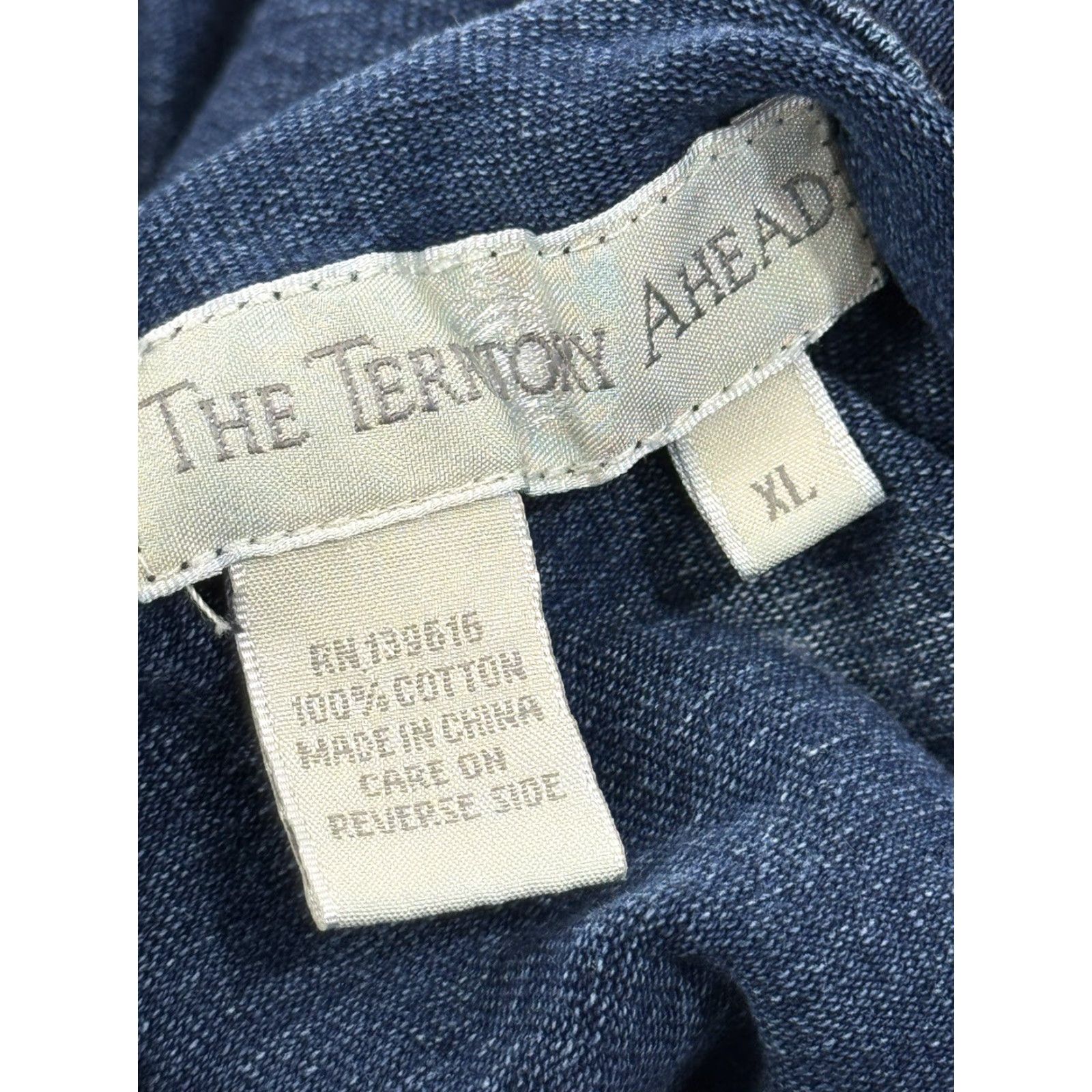 The Territory Ahead Territory Ahead Denim Hoodie Jacket - Mens XL Jeans Denim Metal Clasp Pullover Size US XL / EU 56 / 4 - 5 Thumbnail
