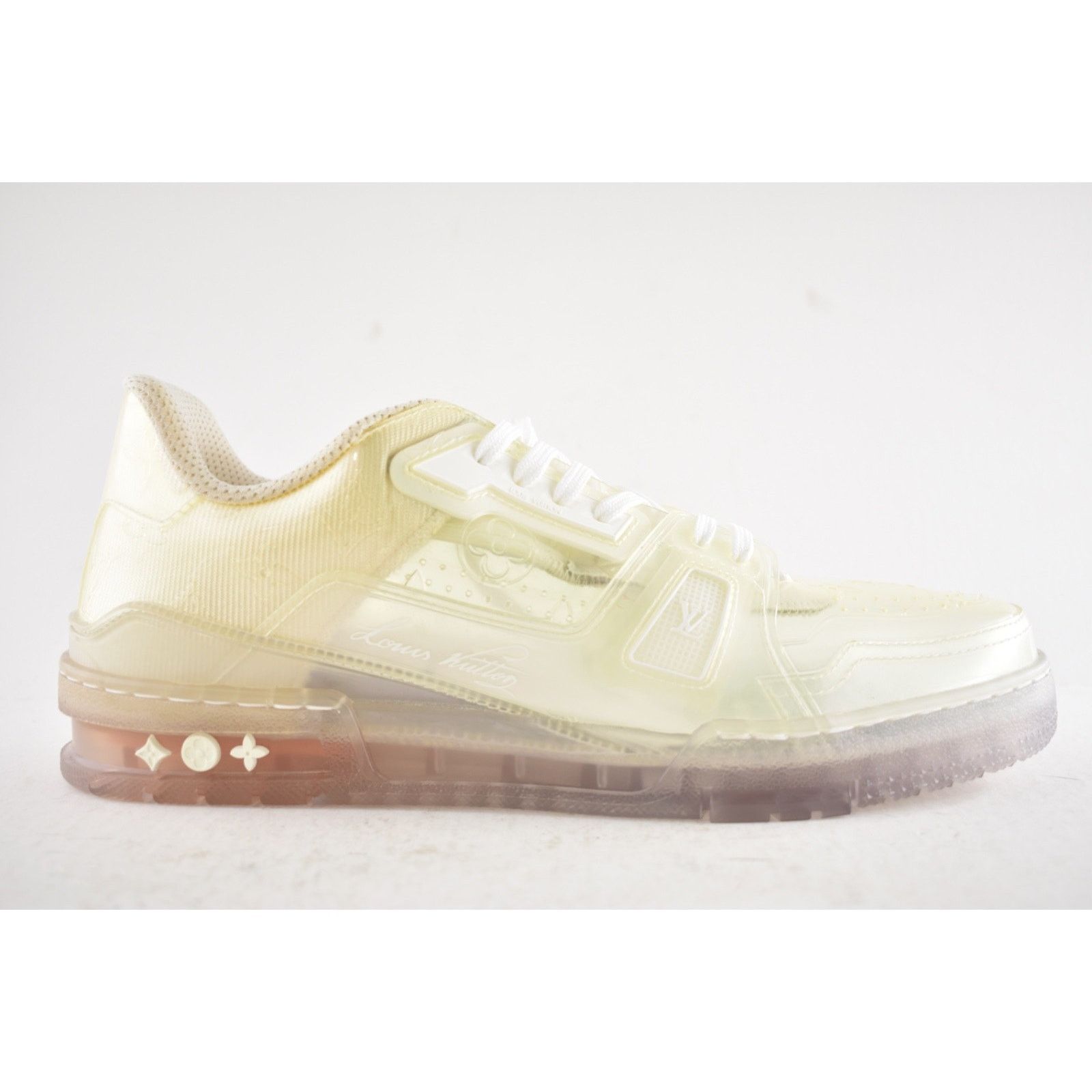 Louis Vuitton Louis Vuitton Transparent Clear PVC Logo Low Top Trainer Size US 9 / EU 42 - 2 Thumbnail