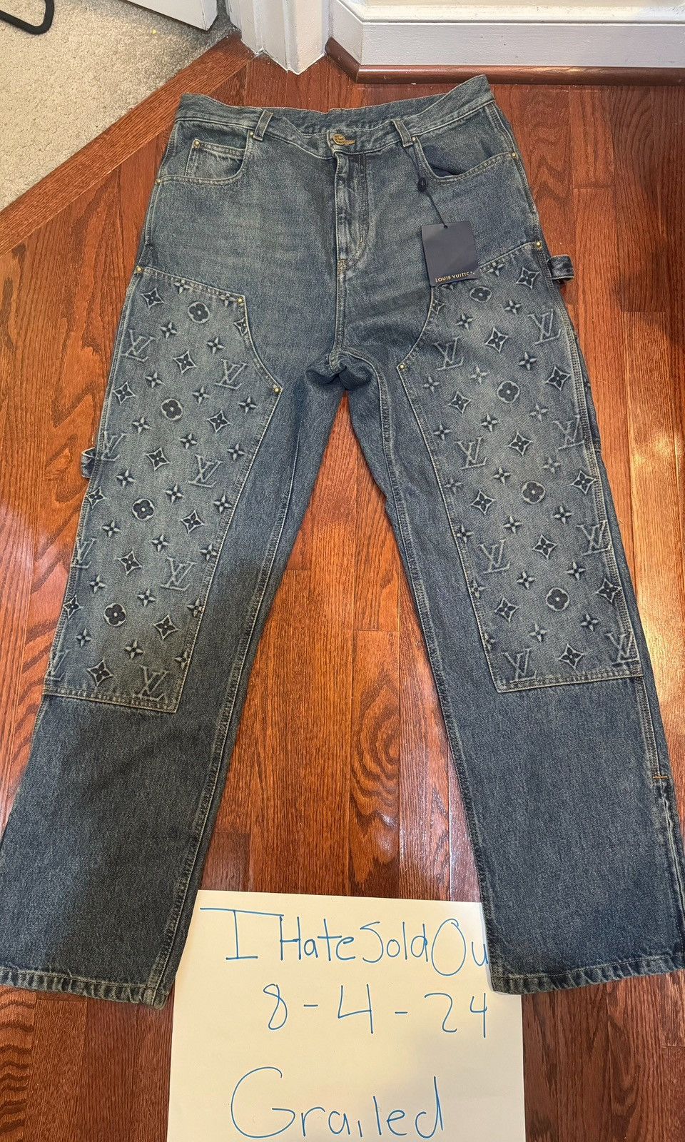 Louis Vuitton Louis Vuitton Carpenter Denim Jeans Size US 34 / EU 50 - 1 Thumbnail