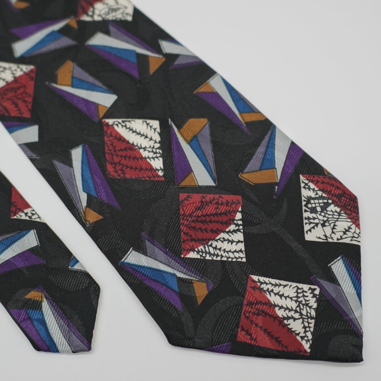 Botany 500 Botany 500 Black Abstract Jacquard Print Short Wide Polyeste Size ONE SIZE - 1 Thumbnail