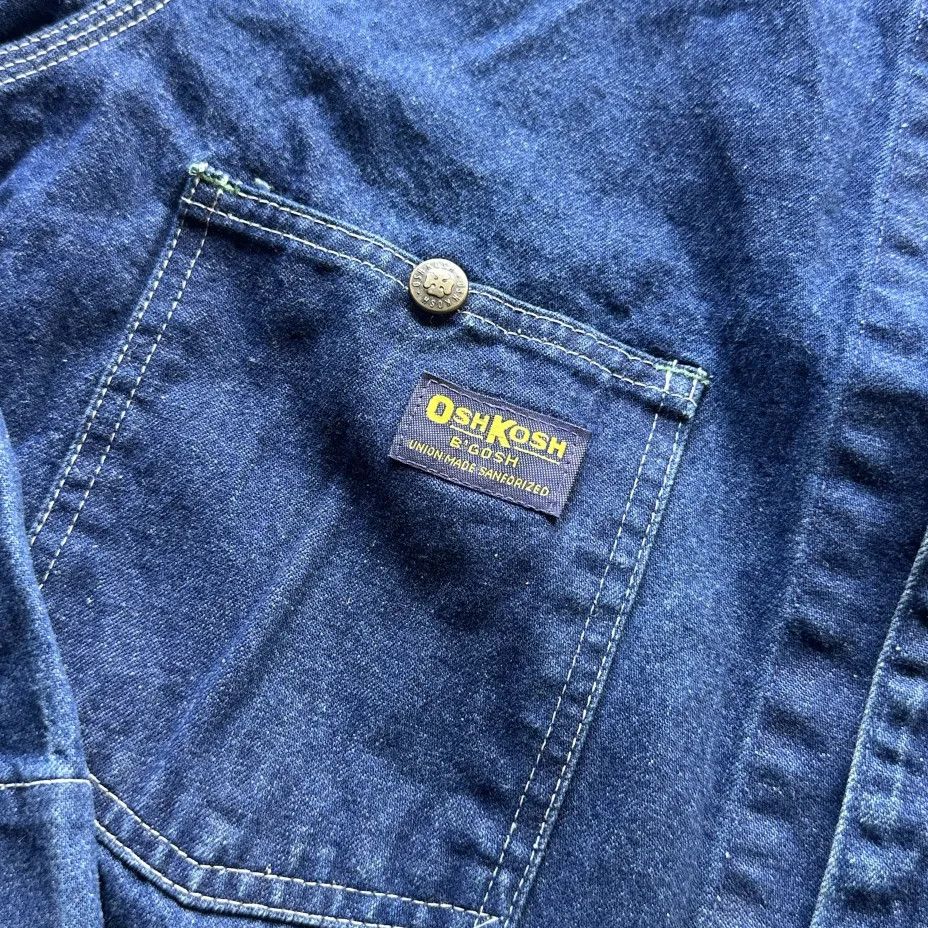 Oshkosh Vintage 60s 70s OshKosh Denim Chore Jacket Size 40R Size US M / EU 48-50 / 2 - 4 Thumbnail