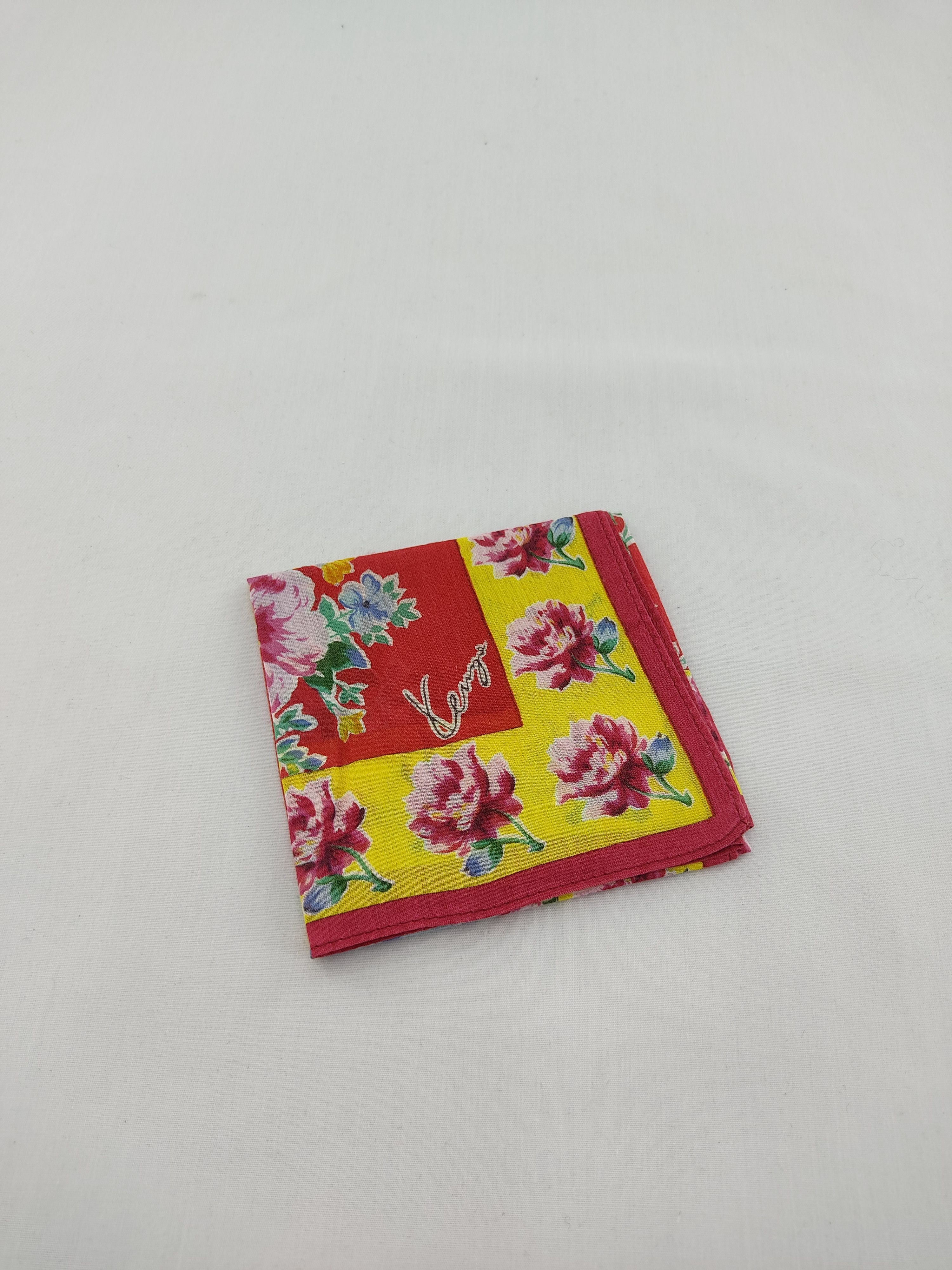Kenzo Vintage Kenzo Floral Handkerchief / Neckwear / Bandana Size ONE SIZE - 3 Thumbnail