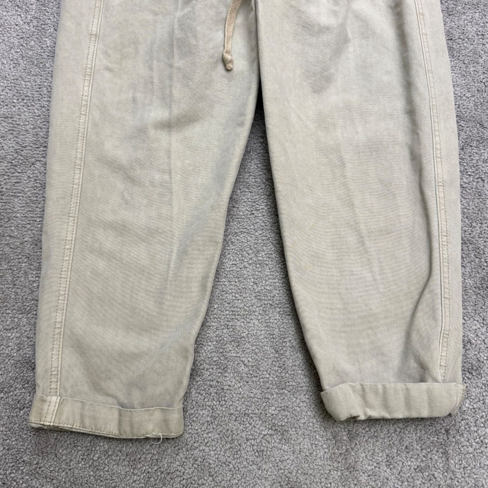 Free People Free People Womens XS Gray Paperbag Pants Tapered Leg Button Fly Classic Trouser Casual Travel Size 26" / US 2 / IT 38 - 6 Thumbnail