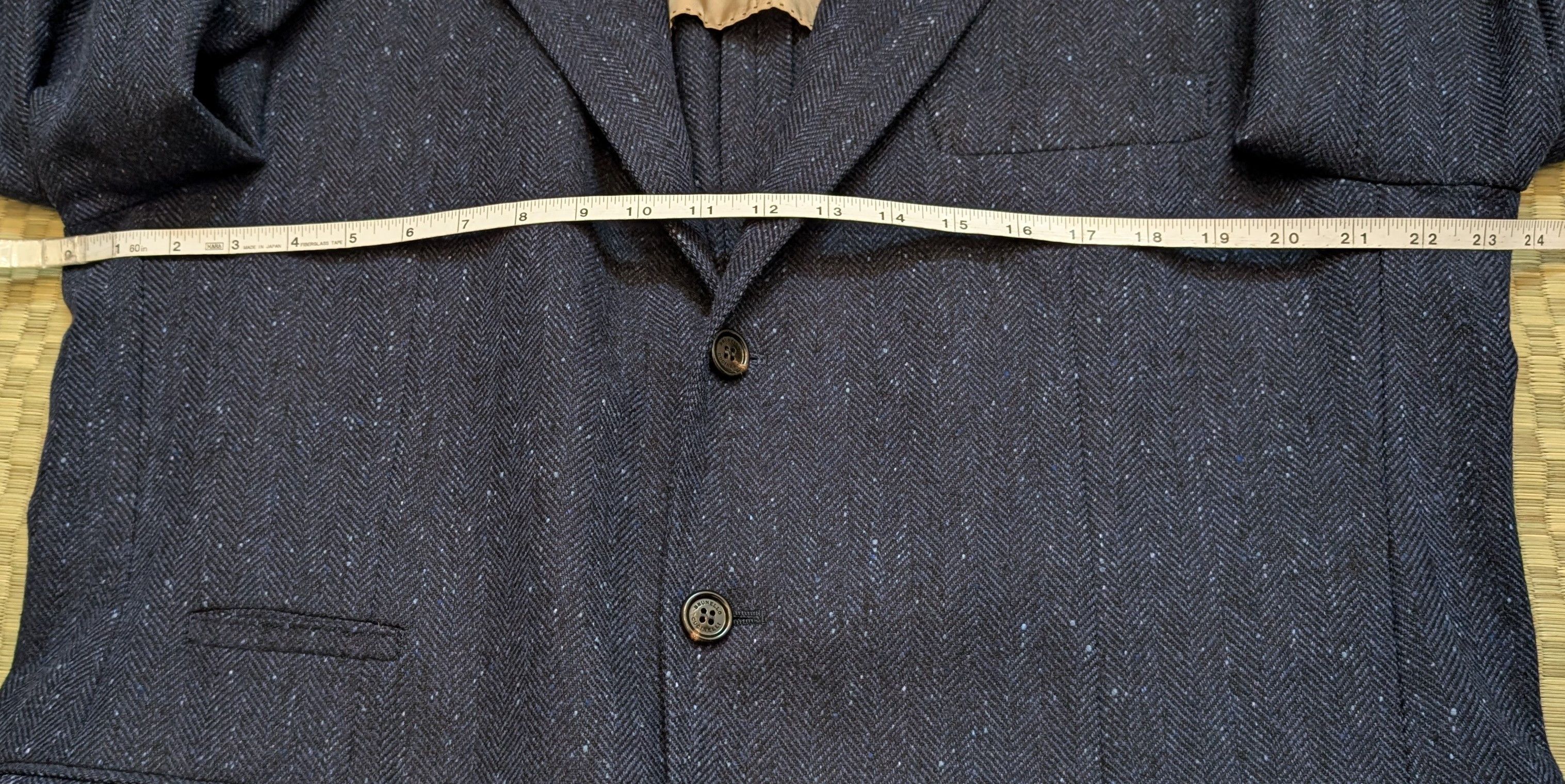 Brunello Cucinelli Brunello Cucinelli Wool Cashmere Herringbone Sport Coat Size 46R - 7 Thumbnail