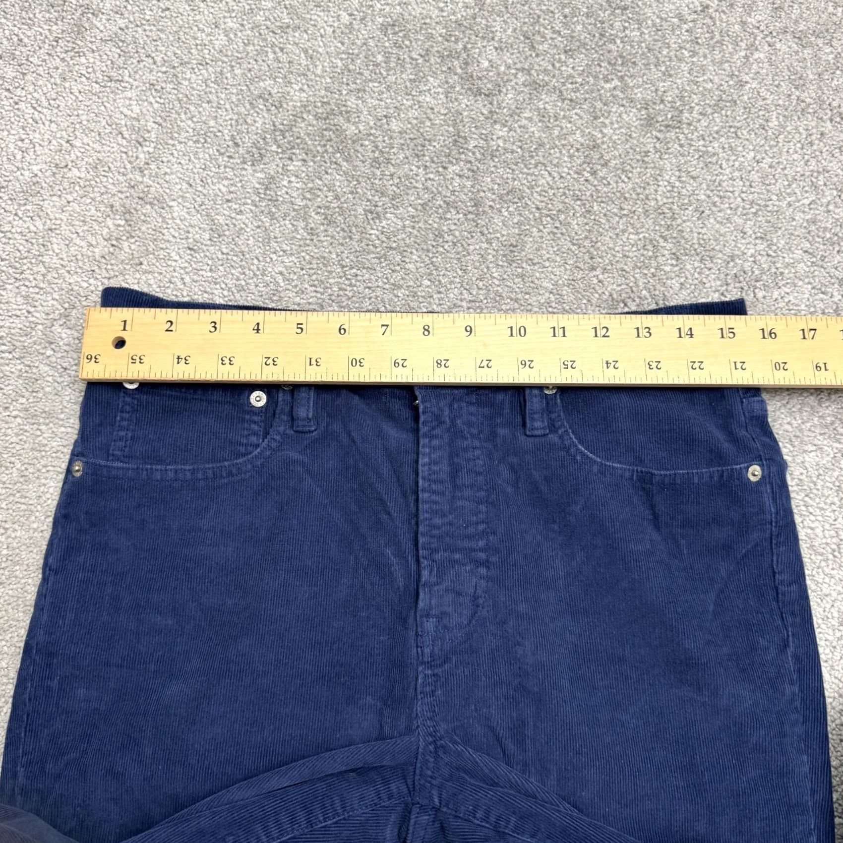 J.Crew J.Crew 1040 Athletic Fit Straight Corduroy Pants High Rise Womens 30 Navy Blue Size 30" / US 8 / IT 44 - 7 Thumbnail
