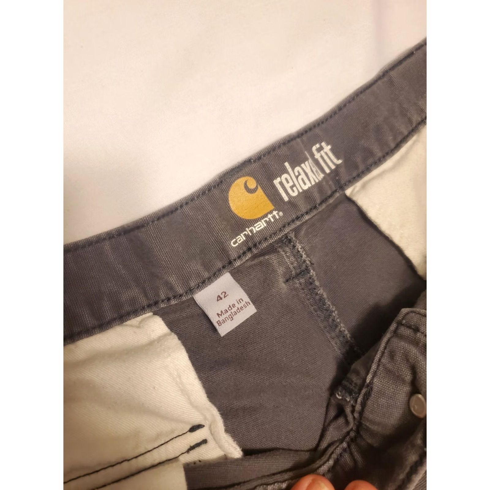 Carhartt Carhartt Mens Gray Canvas Cargo Shorts Relaxed Fit Work Utility Pockets Sz 40 Size US 40 / EU 56 - 6 Thumbnail