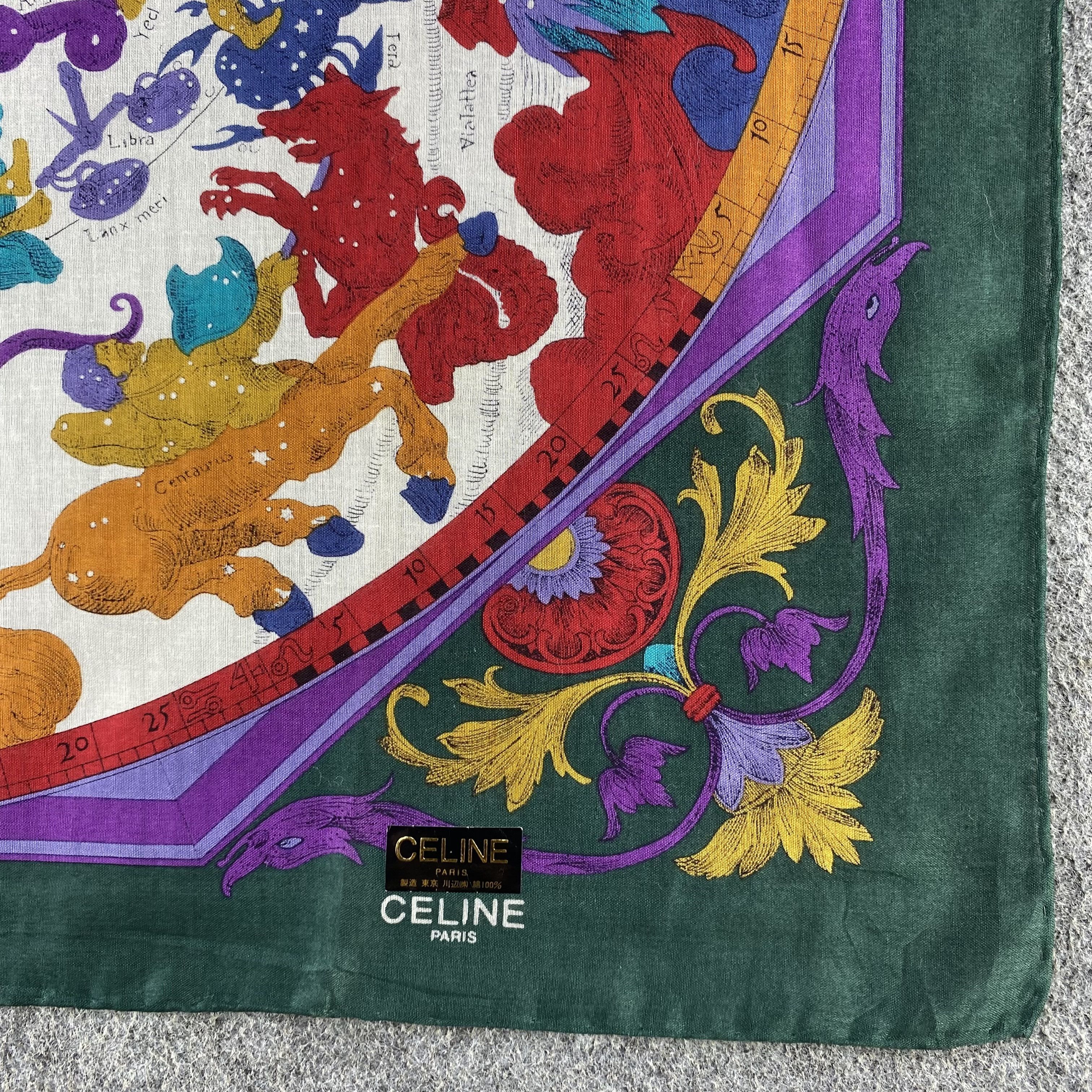 Celine × Vintage Celine Handkerchief/Neckerchief/Bandana HC543 Size ONE SIZE - 3 Thumbnail