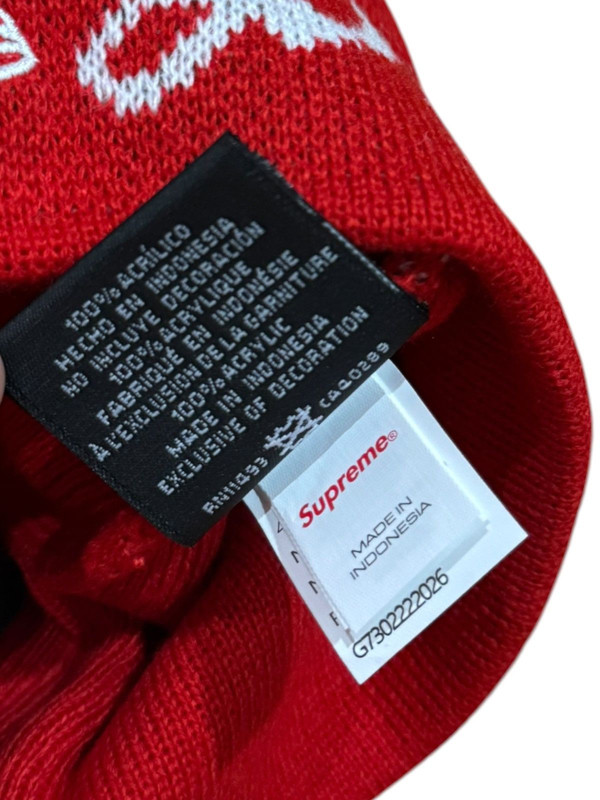 Supreme Supreme New Era Ghostface Beanie Red Size ONE SIZE - 5 Thumbnail
