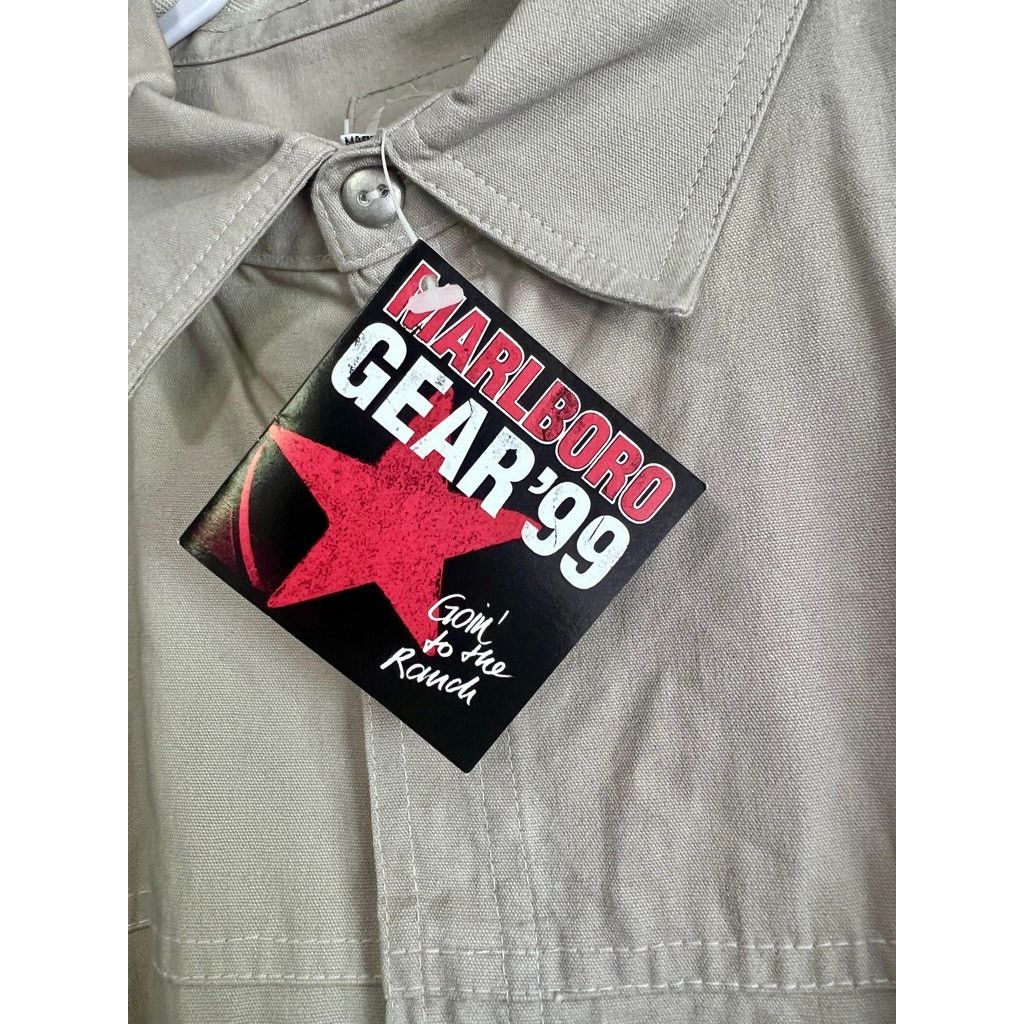 Marlboro NWT Rare Vintage Men's Marlboro Gear Cotton Button Up Shirt Size US XXL / EU 58 / 5 - 2 Thumbnail