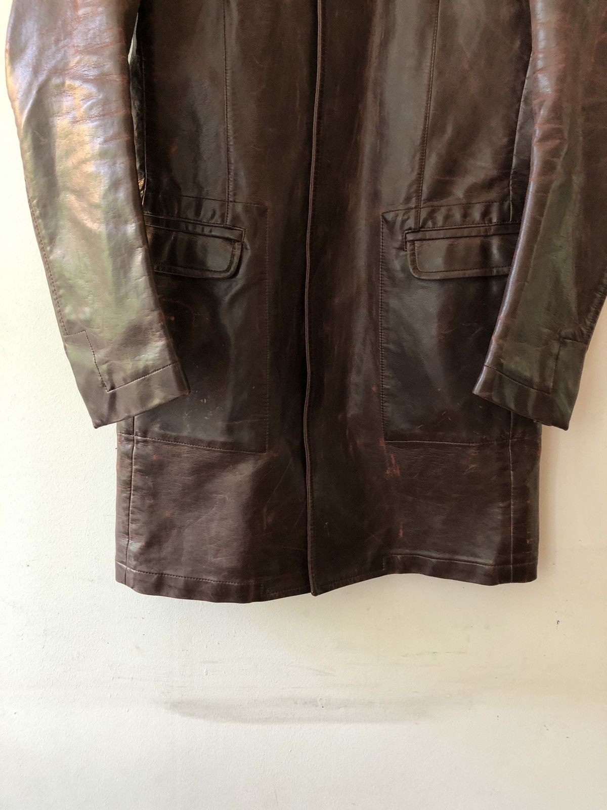 Dsquared2 Dsquared2 Ds2 Dsquared leather Coat Jacket Designer Archive Size US S / EU 44-46 / 1 - 10 Thumbnail