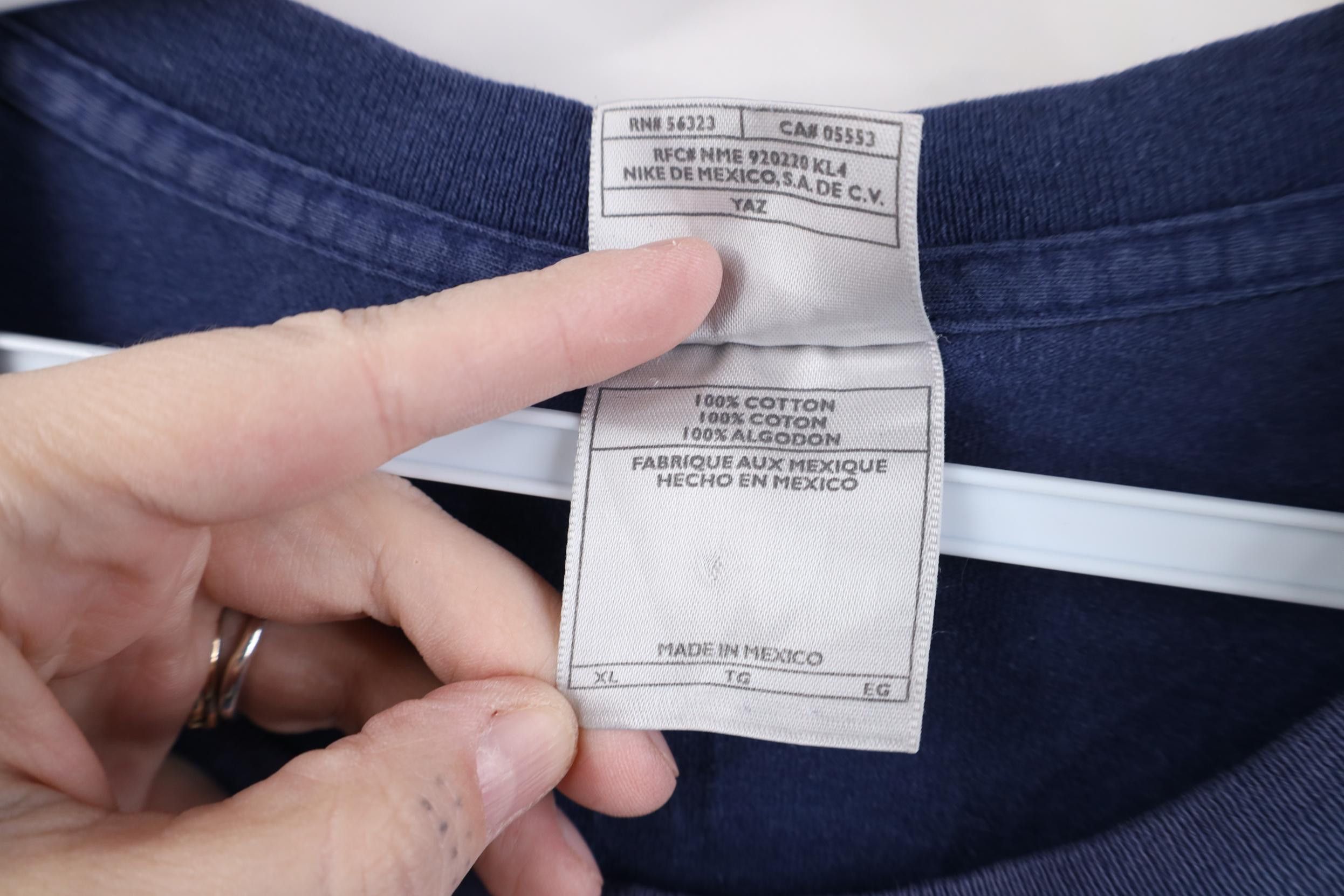 Nike Vintage Y2K Nike Travis Scott Center Big Swoosh T-Shirt Blue Size US XL / EU 56 / 4 - 11 Thumbnail