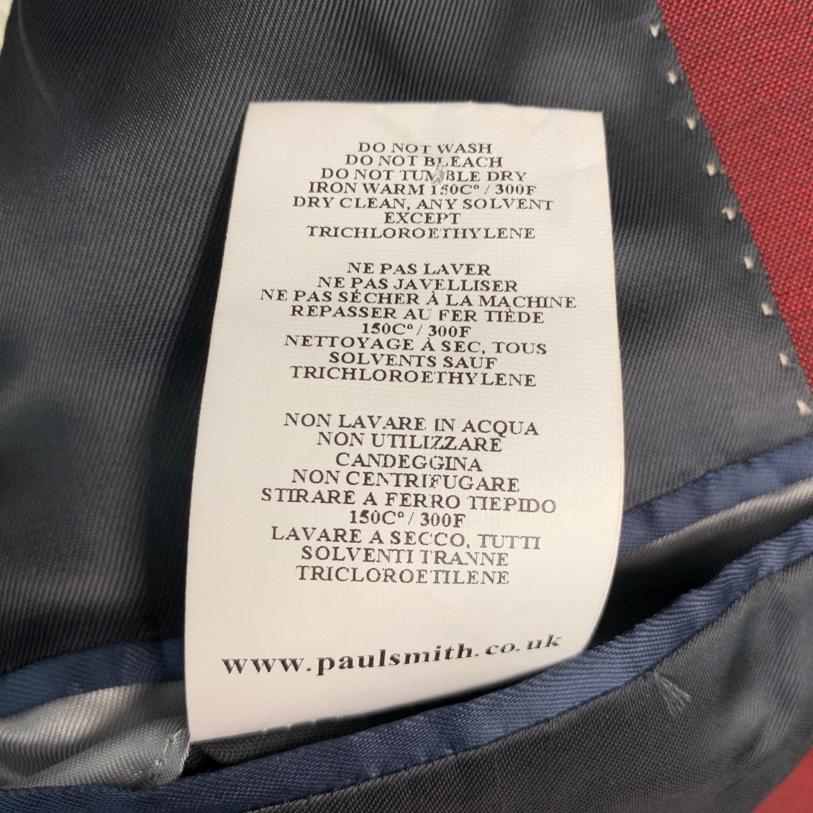 Paul Smith PS by PAUL SMITH Size 36 Burgundy Wool Mohair Sport Coat Size 36R - 8 Thumbnail
