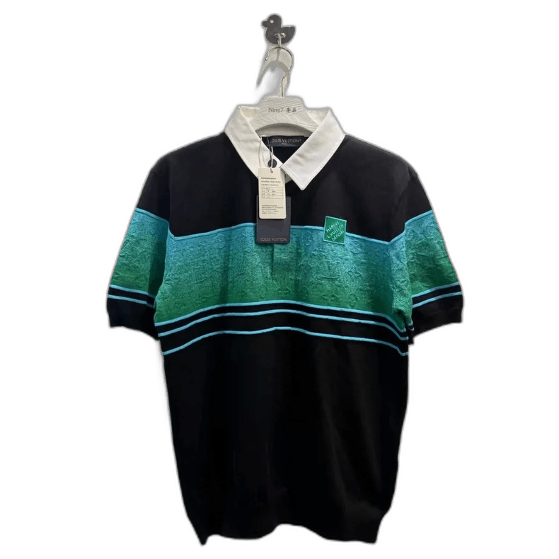 Louis Vuitton LV Louis Vuitton Logo Short Sleeve Polo Shirt-yf Size US XXL / EU 58 / 5 - 1 Thumbnail