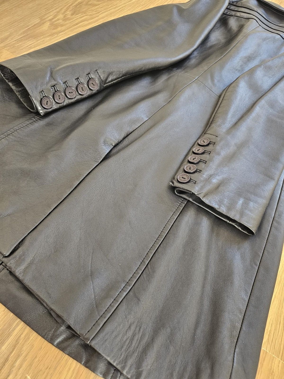 Other VINTAGE REDSKINS "Buttery Soft" Leather ¾ Coat - Rare Label Size XL / US 12-14 / IT 48-50 - 5 Thumbnail