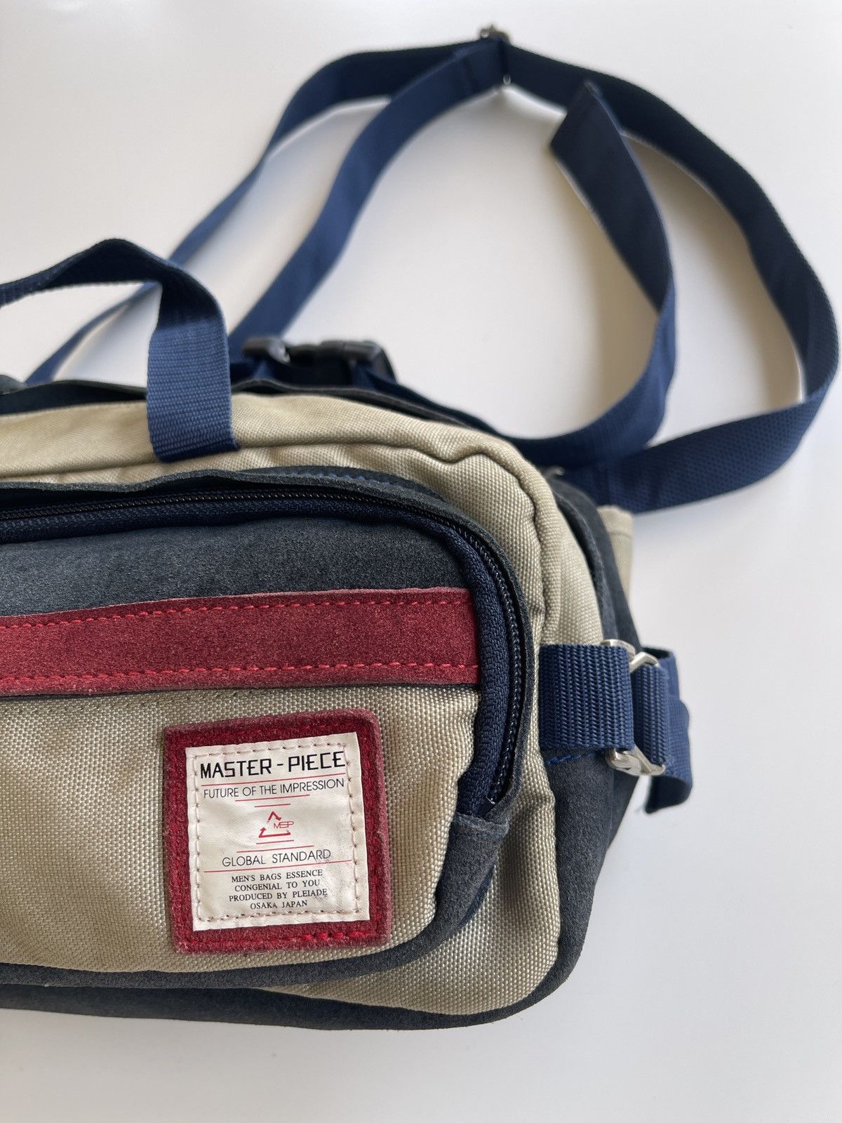MasterPiece Masterpiece Japan Pouch Bag (Suede Leather + Canvas) Size ONE SIZE - 9 Thumbnail