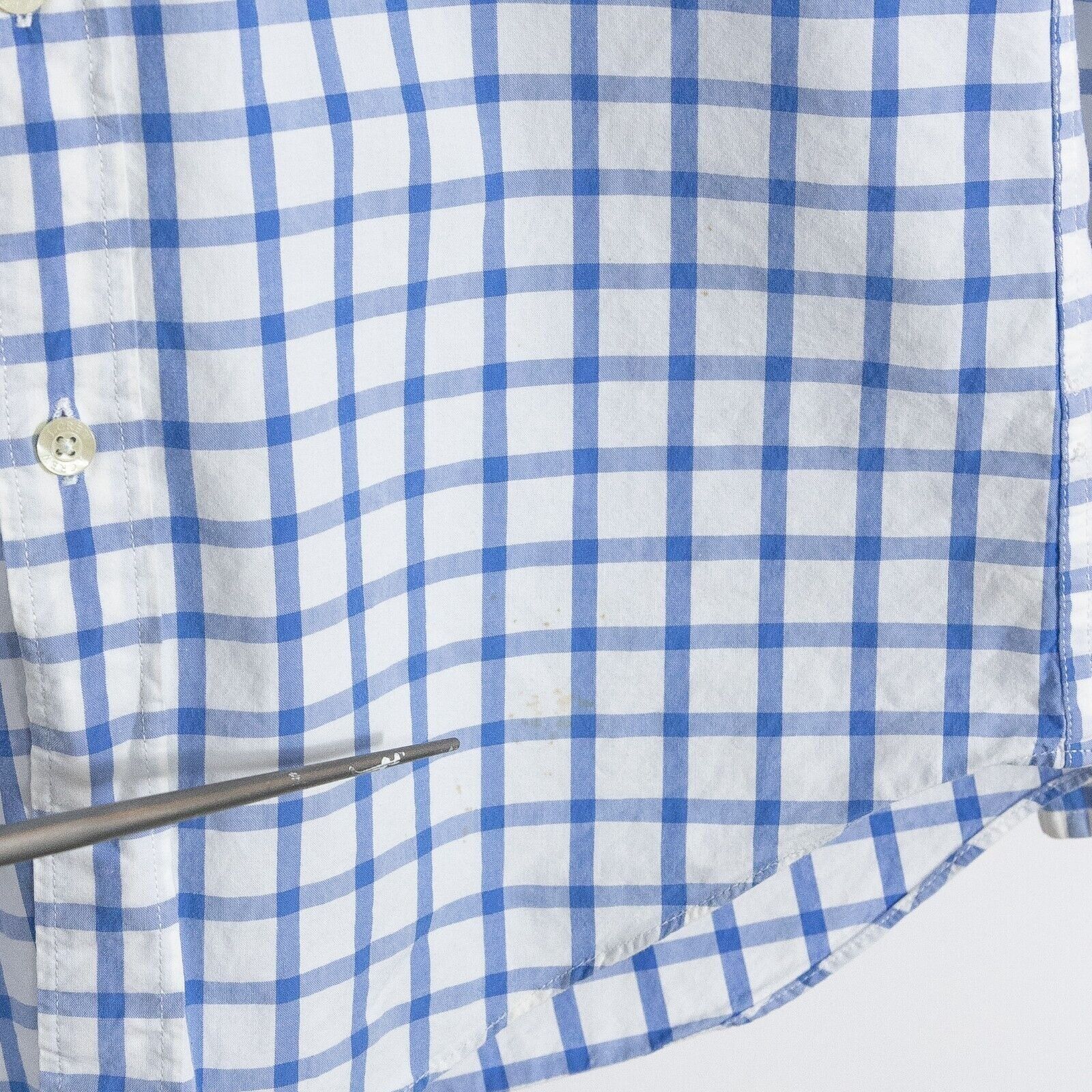 J.Crew J.Crew Gingham Button Up Shirt Small Long Sleeve Distressed Size US S / EU 44-46 / 1 - 4 Thumbnail