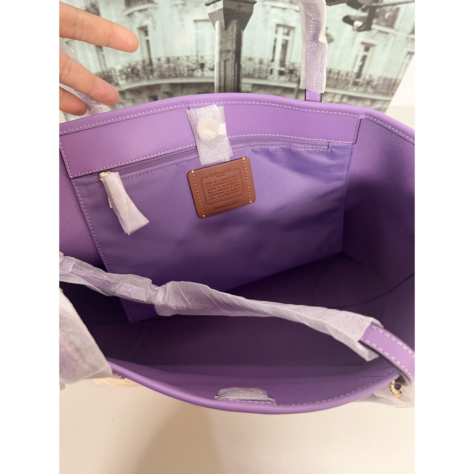 Coach Coach CV976 Tote Bag In Signature Canvas Size ONE SIZE - 7 Thumbnail