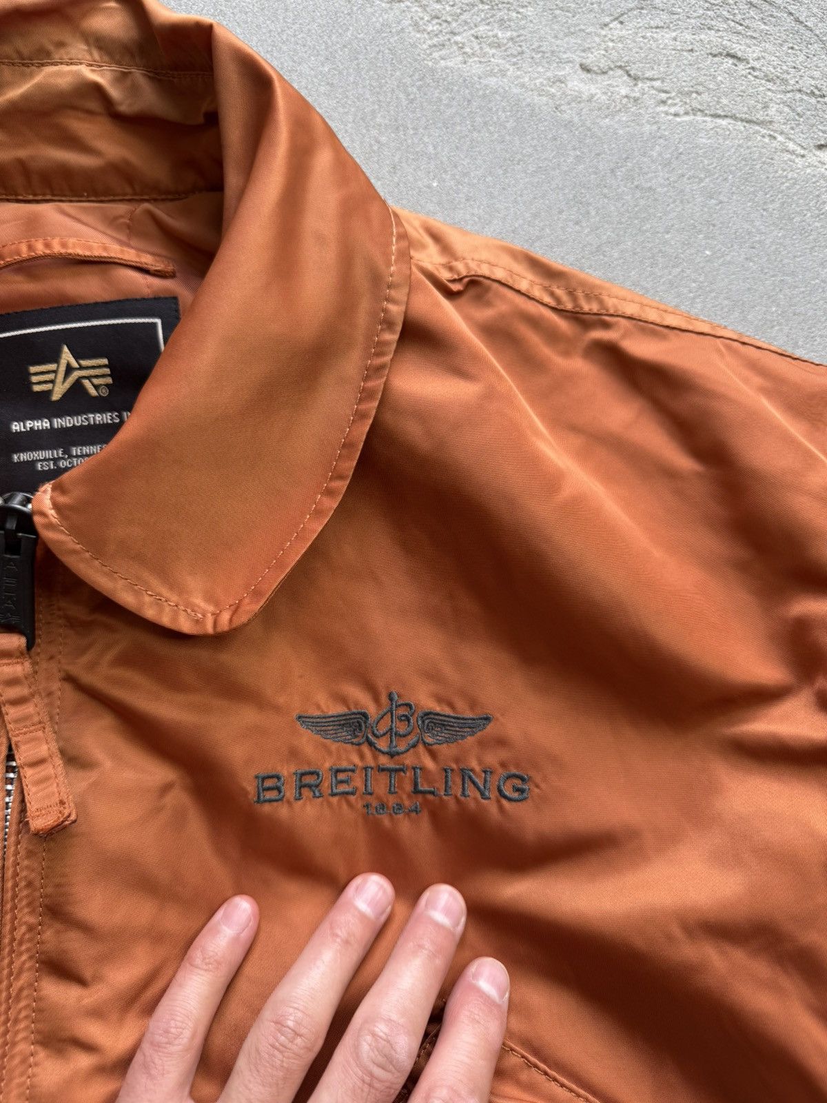 Vintage ALPHA INDUSTRIES x BREITLING Jacket