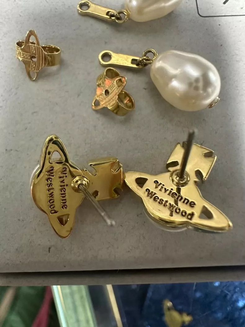 Vivienne Westwood Vivienne Westwood Saturn earrings Size ONE SIZE - 7 Thumbnail