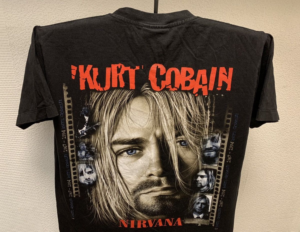 Nirvana Kurt Cobain Nirvana vintage black t-shirt 1990th M sz (blur) Size US M / EU 48-50 / 2 - 9 Thumbnail