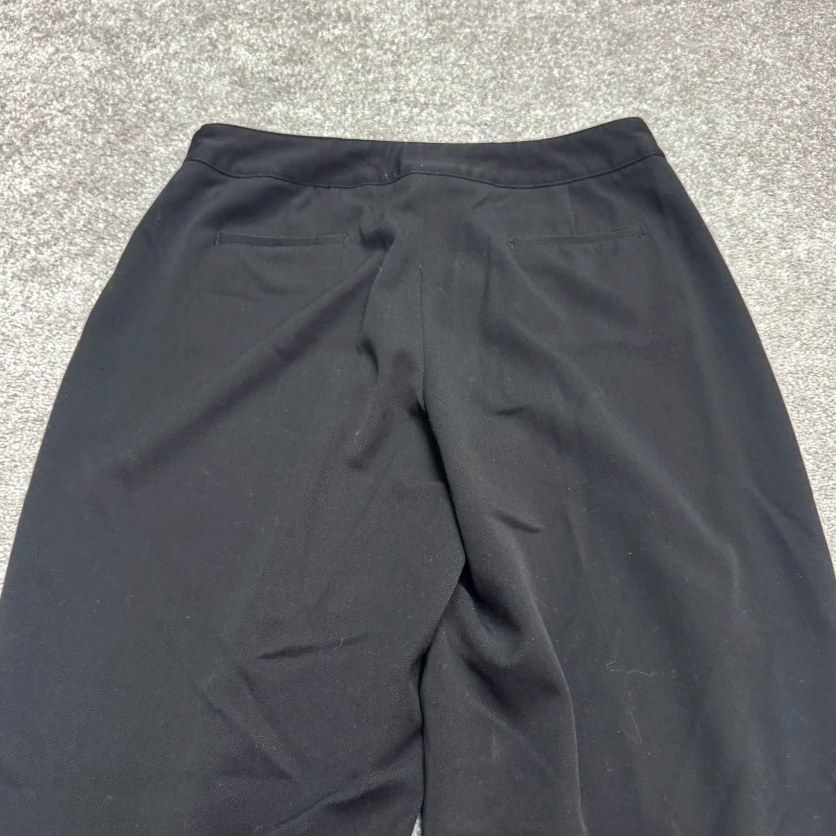 Apt. 9 Apt. 9 Wide-Leg Dress Pants Womens 10P Black High Rise Career Work Pants Women's Petite Professional Casual Obvious Keywords Size 32" / US 10 / IT 46 - 4 Thumbnail
