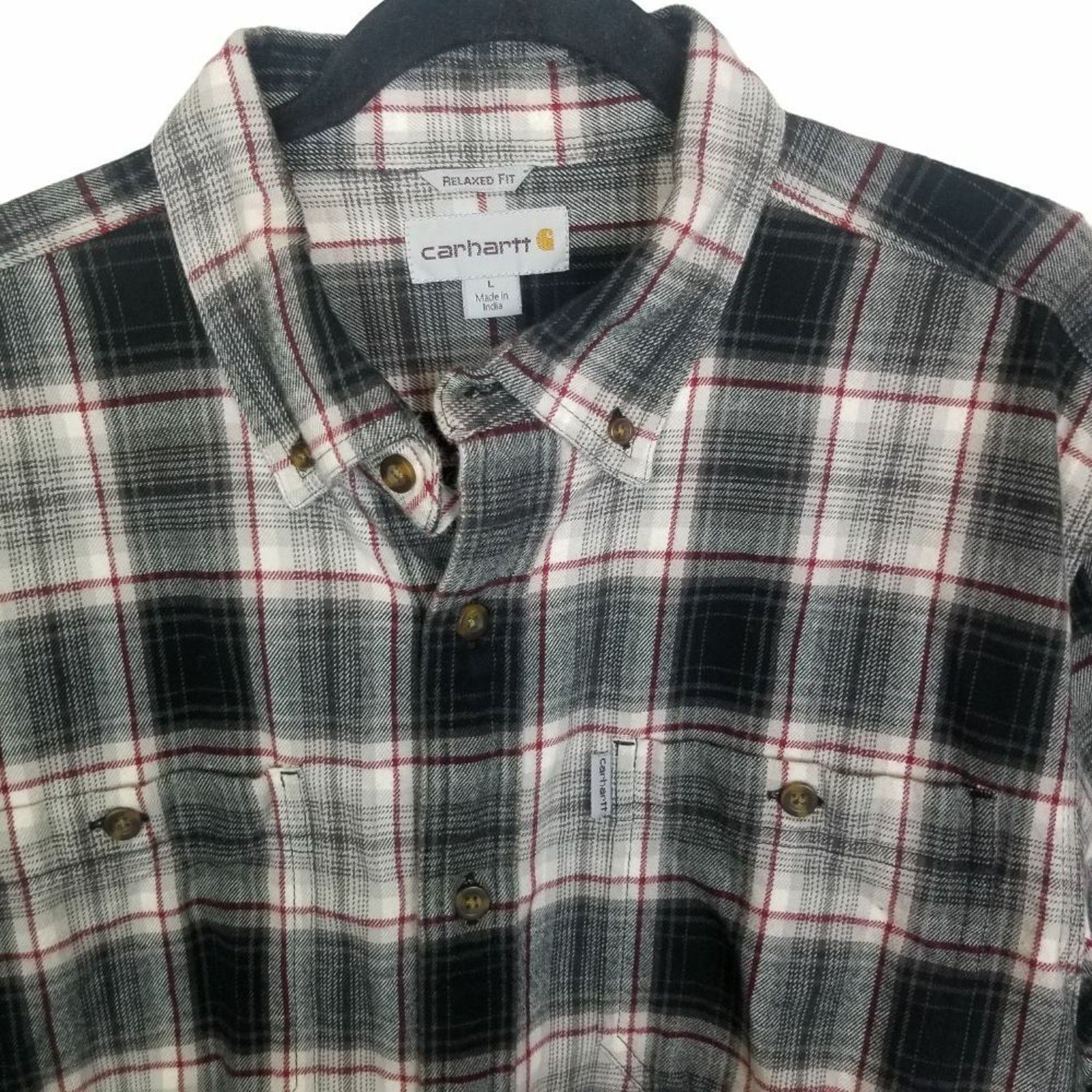 Carhartt Carhartt Mens Trumbull Midweight Flannel Shirt Plaid L Gorp Size US L / EU 52-54 / 3 - 3 Thumbnail