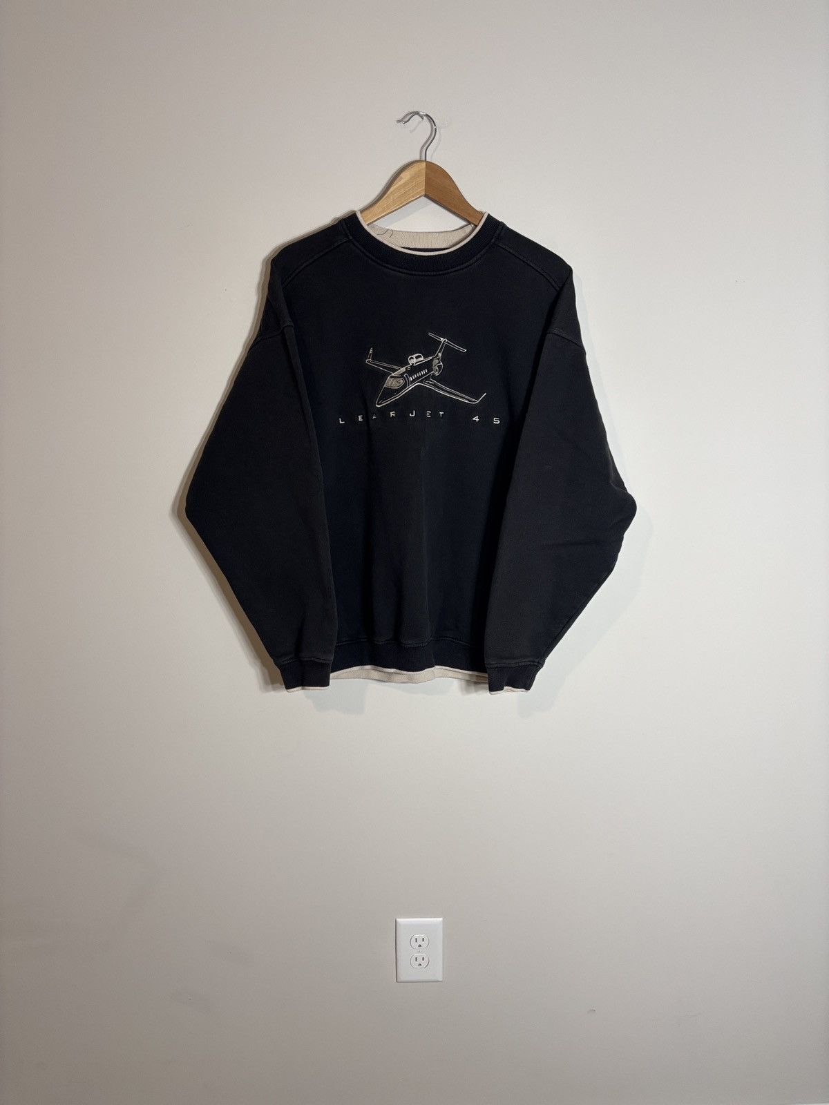 Vintage Vintage Gear for Sports Learjet 45 Crewneck Size US XL / EU 56 / 4 - 1 Thumbnail