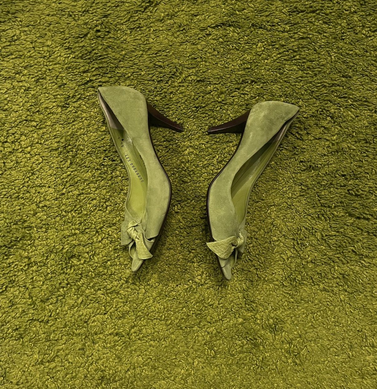 Designer × Salvatore Ferragamo 🐍 Salvatore Ferragamo real leather heels shoes Size US 8.5 / IT 38.5 - 4 Thumbnail