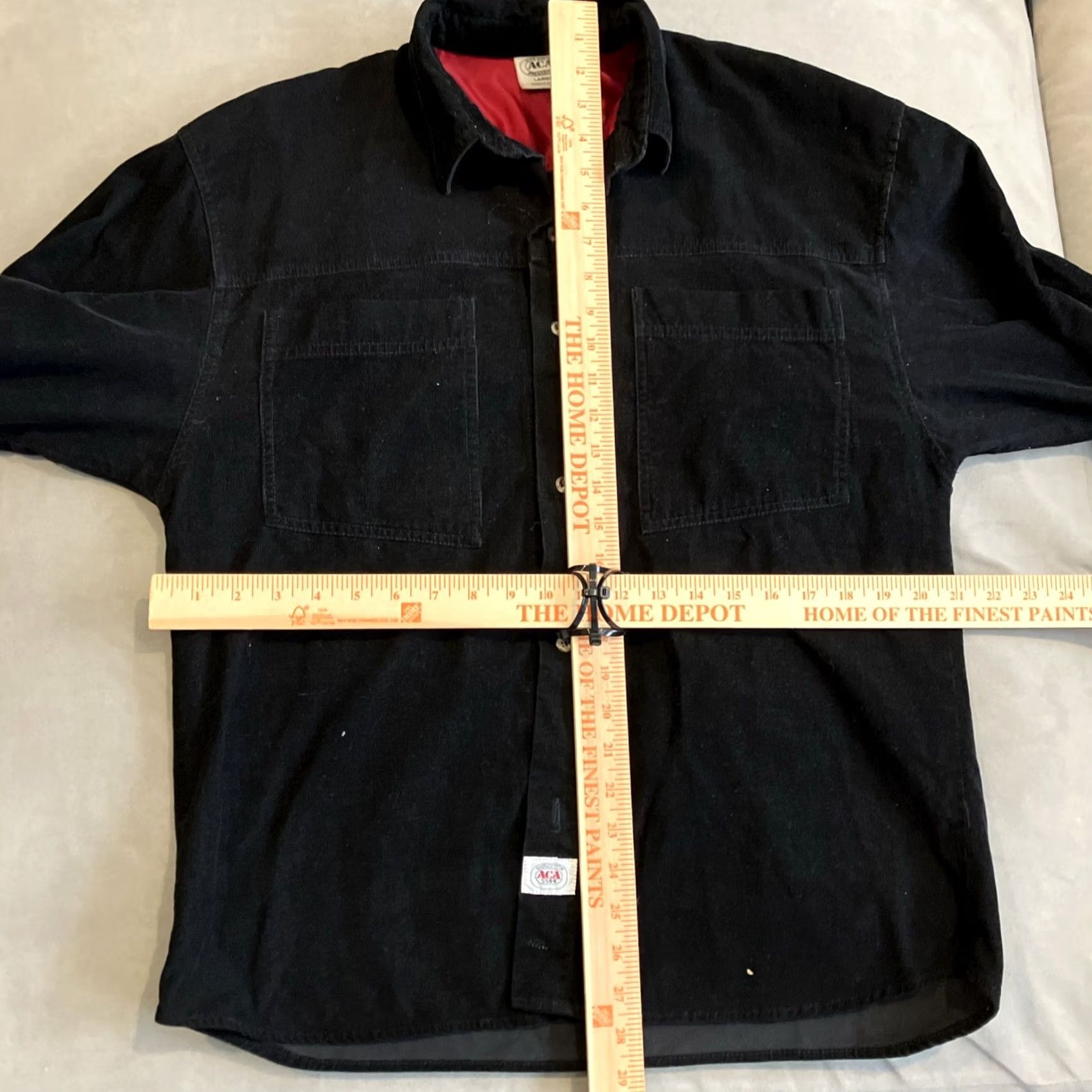 Vintage VINTAGE ACA JOE Black Corduroy Long Sleeve Shirt Jacket Men L Shirt / Jacket Long Sleeve Button-Up Black Mens Large RARE Size US L / EU 52-54 / 3 - 5 Thumbnail