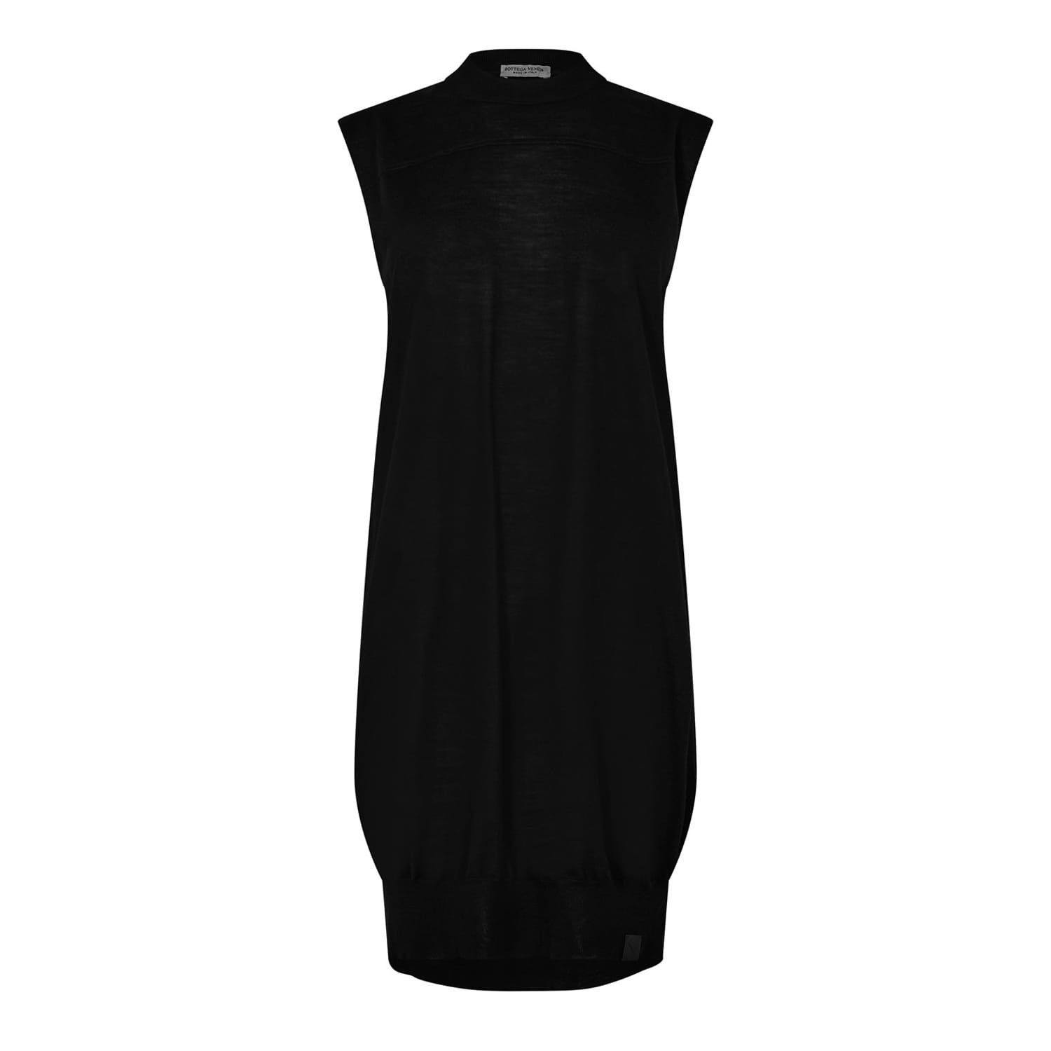 Bottega Veneta Bottega Veneta High Neck Knee Length Dress in Black Size XS / US 0-2 / IT 36-38 - 1 Thumbnail