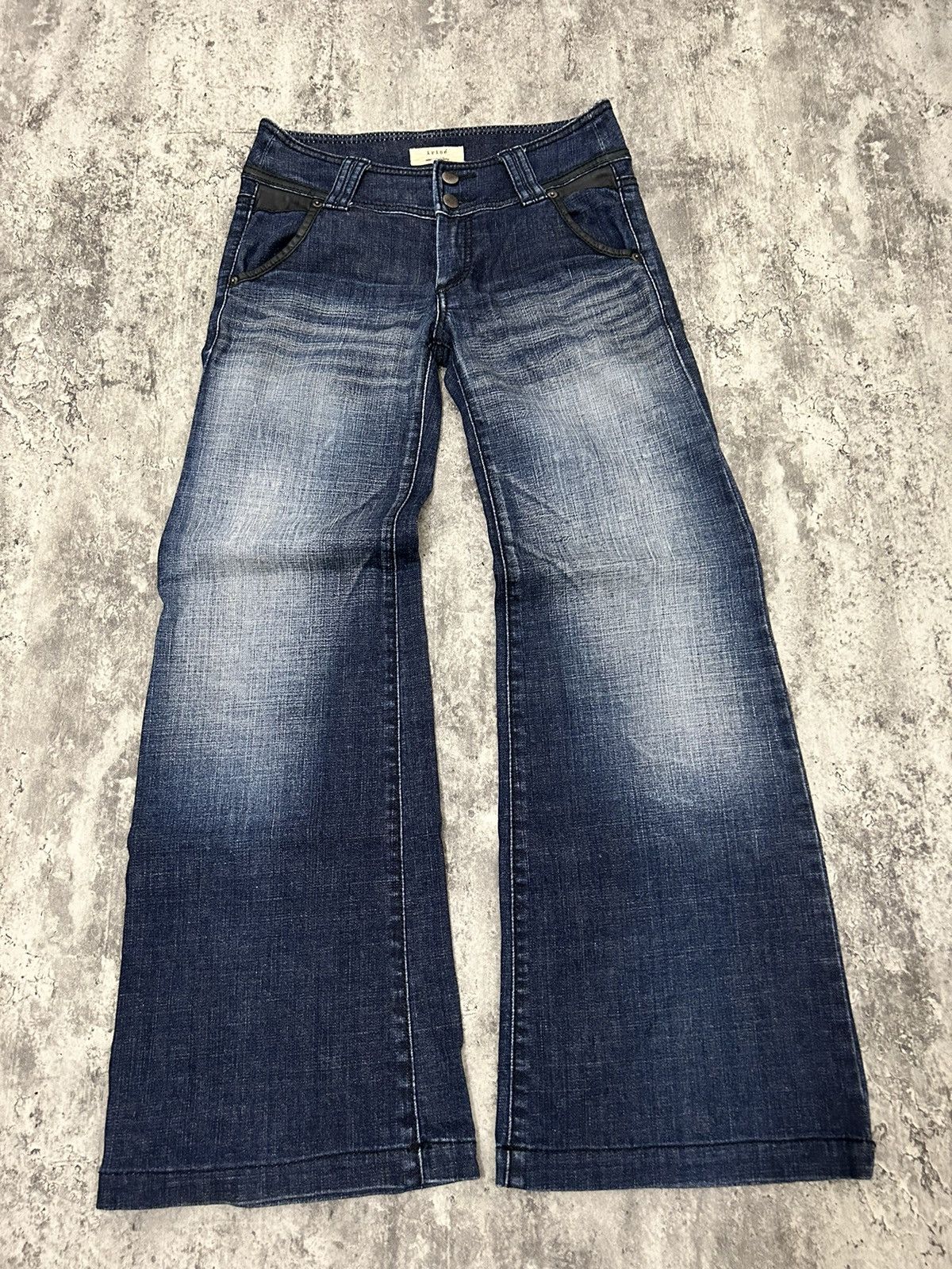 If Six Was Nine × Japanese Brand × Tornado Mart irise Japan MudWash Flare Jeans Size US 29 - 2 Thumbnail