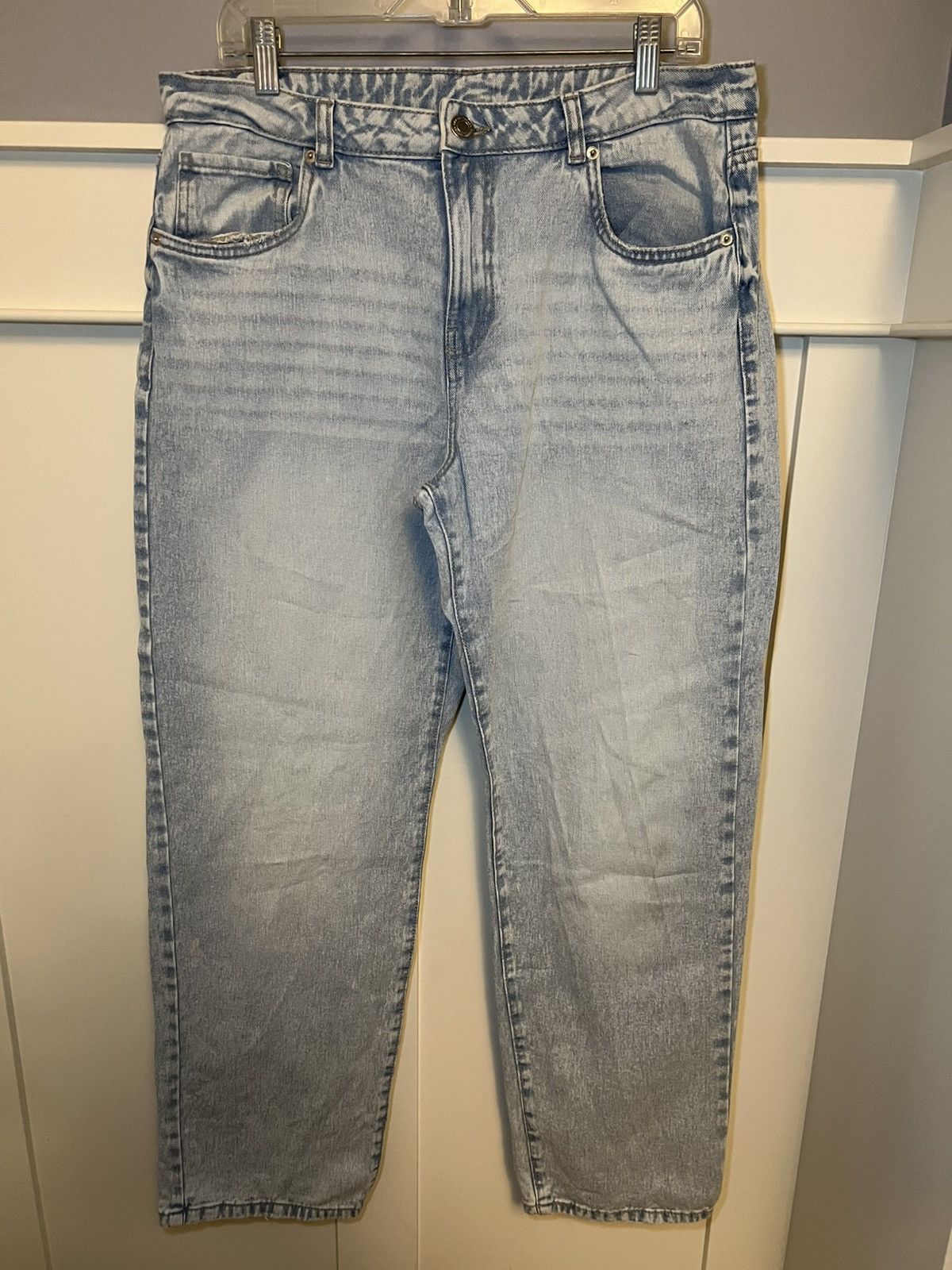 Vintage Vintage relaxed tapered light blue jeans Size US 30 / EU 46 - 1 Thumbnail