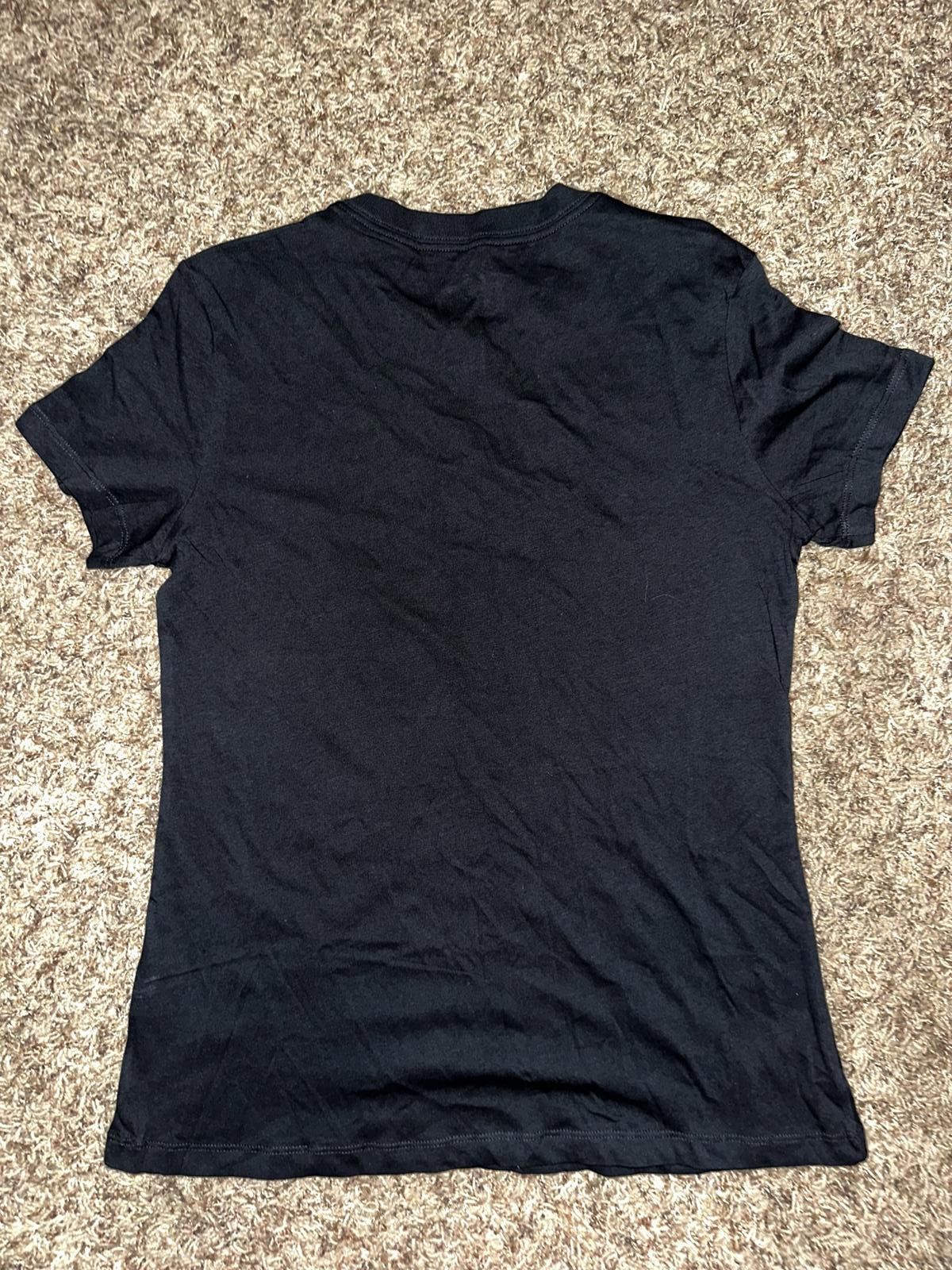 Nike Nike Women's Sportswear Black Blank Short-Sleeve Crew Shirt Size S / US 4 / IT 40 - 4 Thumbnail