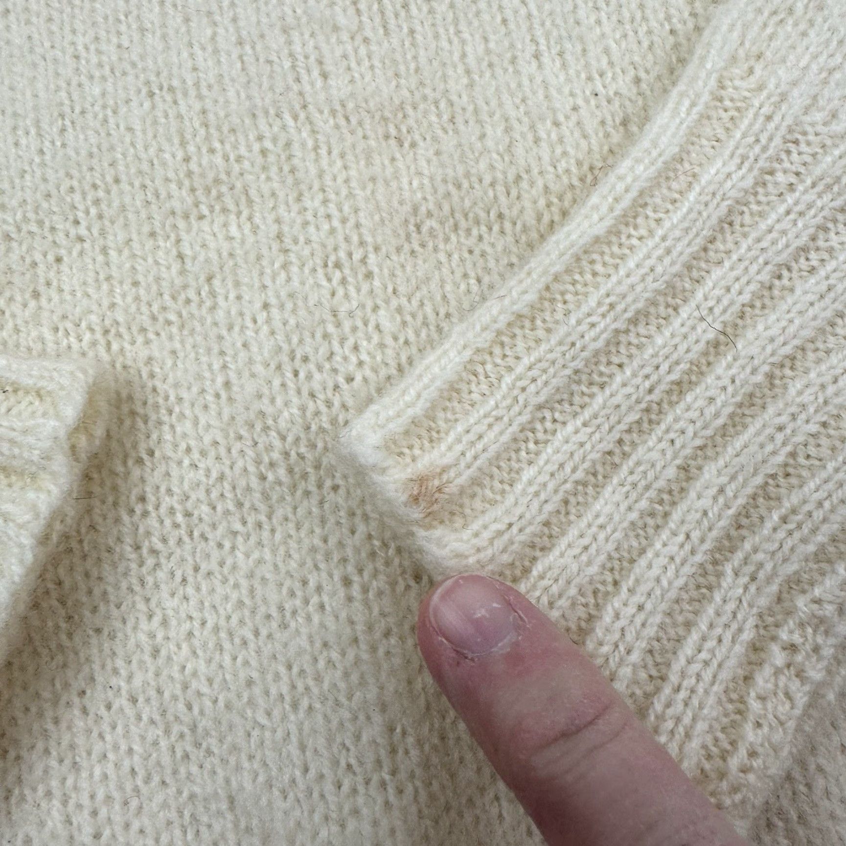 Vintage VINTAGE Deans Of Scotland Sweater Womens 38 Cream 1970s 100% Wool Shetland Size S / US 4 / IT 40 - 5 Thumbnail